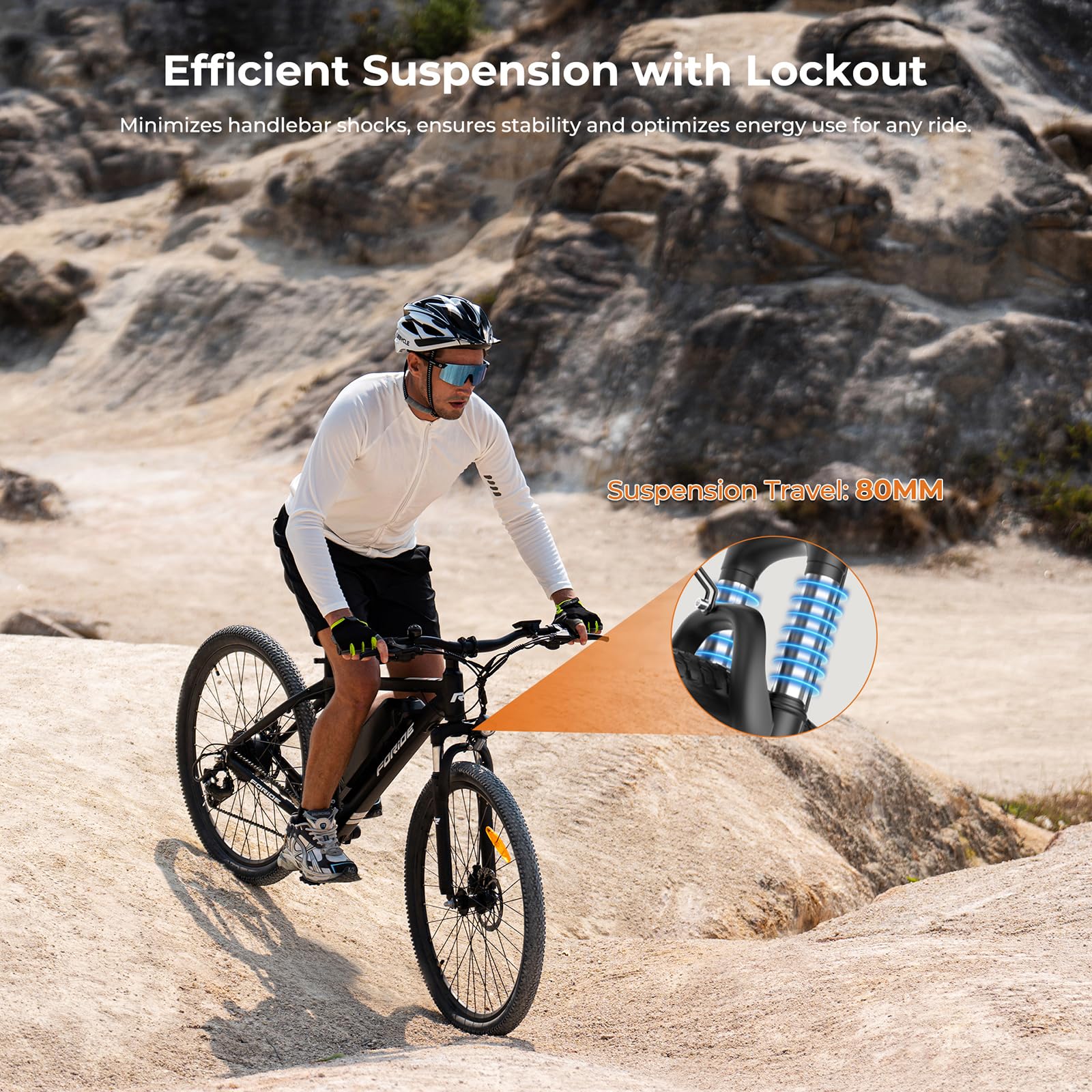 Foride Xtremer 1 29'' E-Bike für Erwachsene，21 Gang Elektrofahrrad mit Austauschbarem 36V 13Ah Akku, und 100km Reichweite E Bike Herren Damen für Städtische Pendler und Fahrten im Freien (Zoll, 29) - Image 5