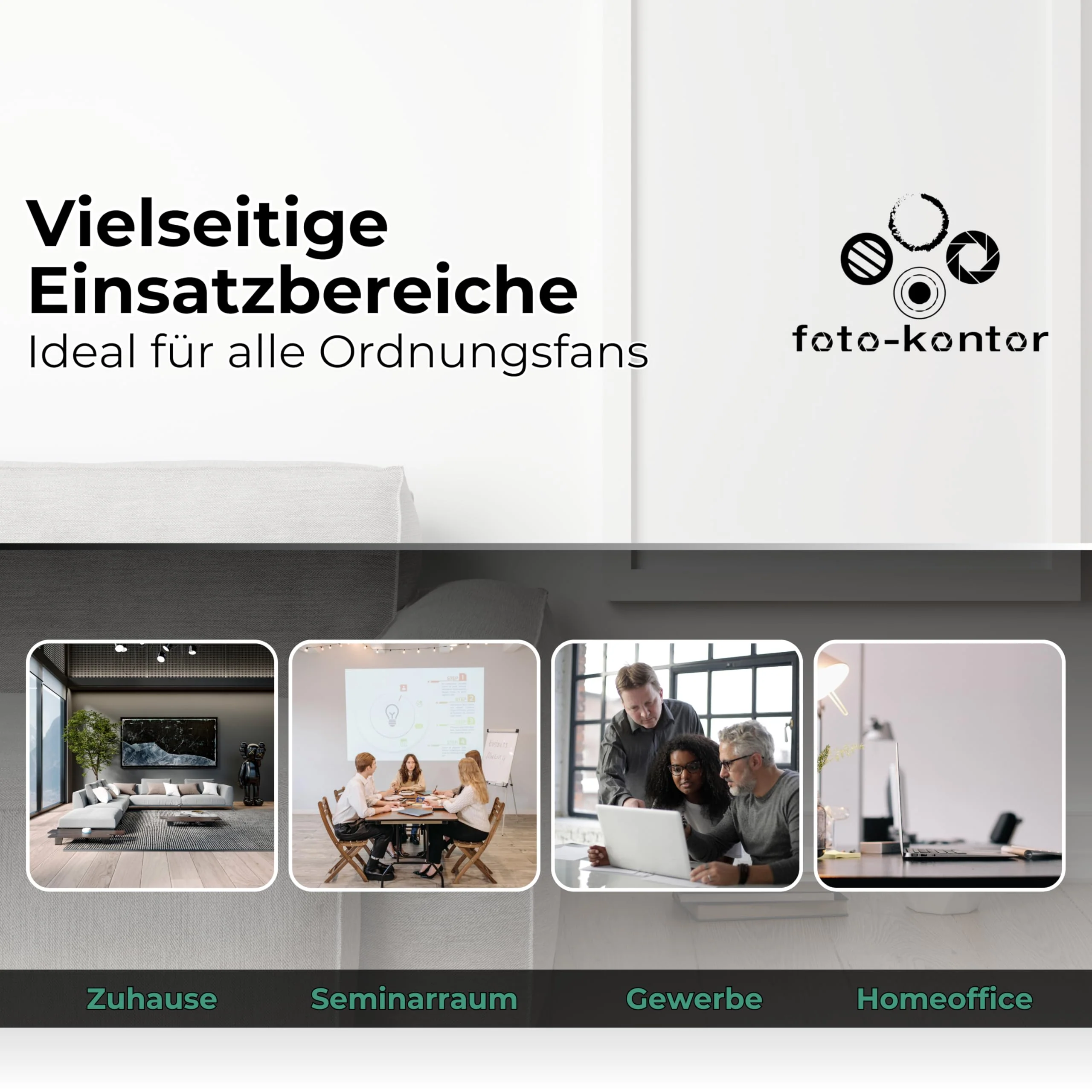 foto-kontor Wandhalterung kompatibel mit AVM FRITZBox Modem Router mit Kabelmanagement 7690 7590 7590 AX 6660 Cable 7530 5530 8850 6850 6660 6890 7490 weiß - Image 8