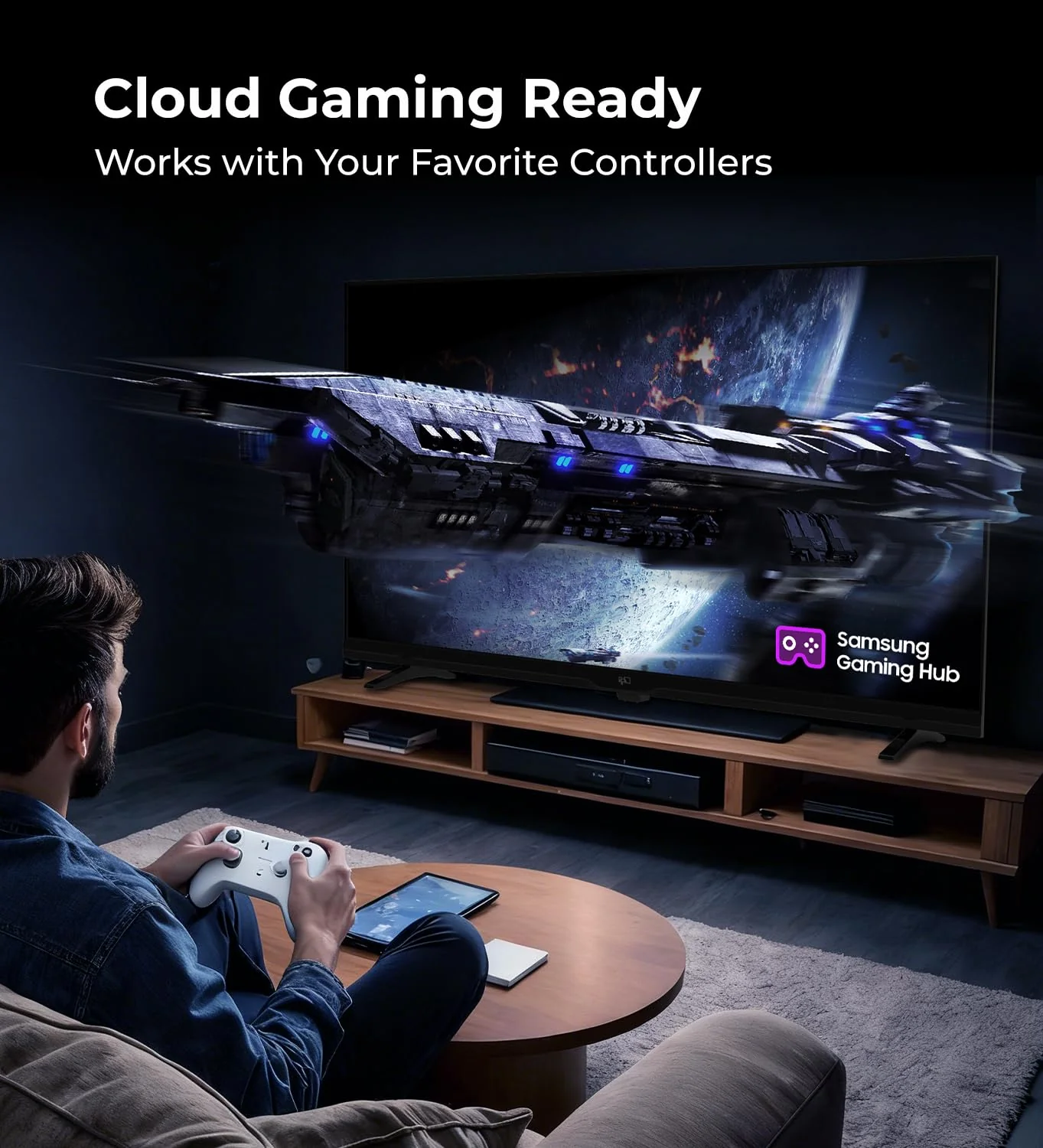 FPD 40 Zoll (102 cm) Fernseher, Full HD Smart TV mit Tizen OS kompatibel mit Samsung TV Plus, Dolby Audio, HDR 10, HDMI, Miracast, Sprachsteuerung, 1080p Flat Screen Television (ET40, 2026 Model) - Image 4