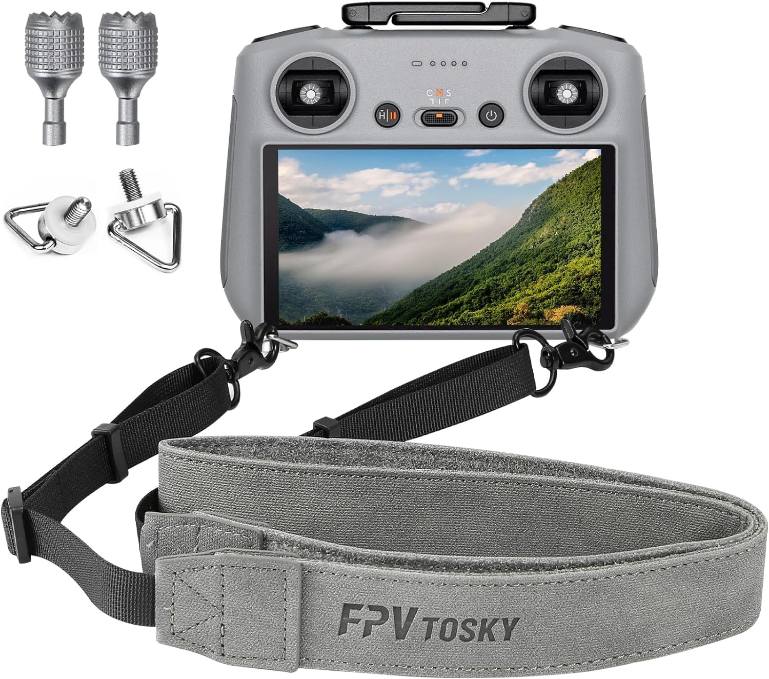 FPVtosky Gurt für DJI RC 2/RC Controller, Mini 5 pro /4 pro Umhängeband + 2 Steuerknüppel, Fernbedienung Tragegurt Kompatibel mit Mini 5/4 Pro/Mini 3 Pro Remote Controller Zubehör