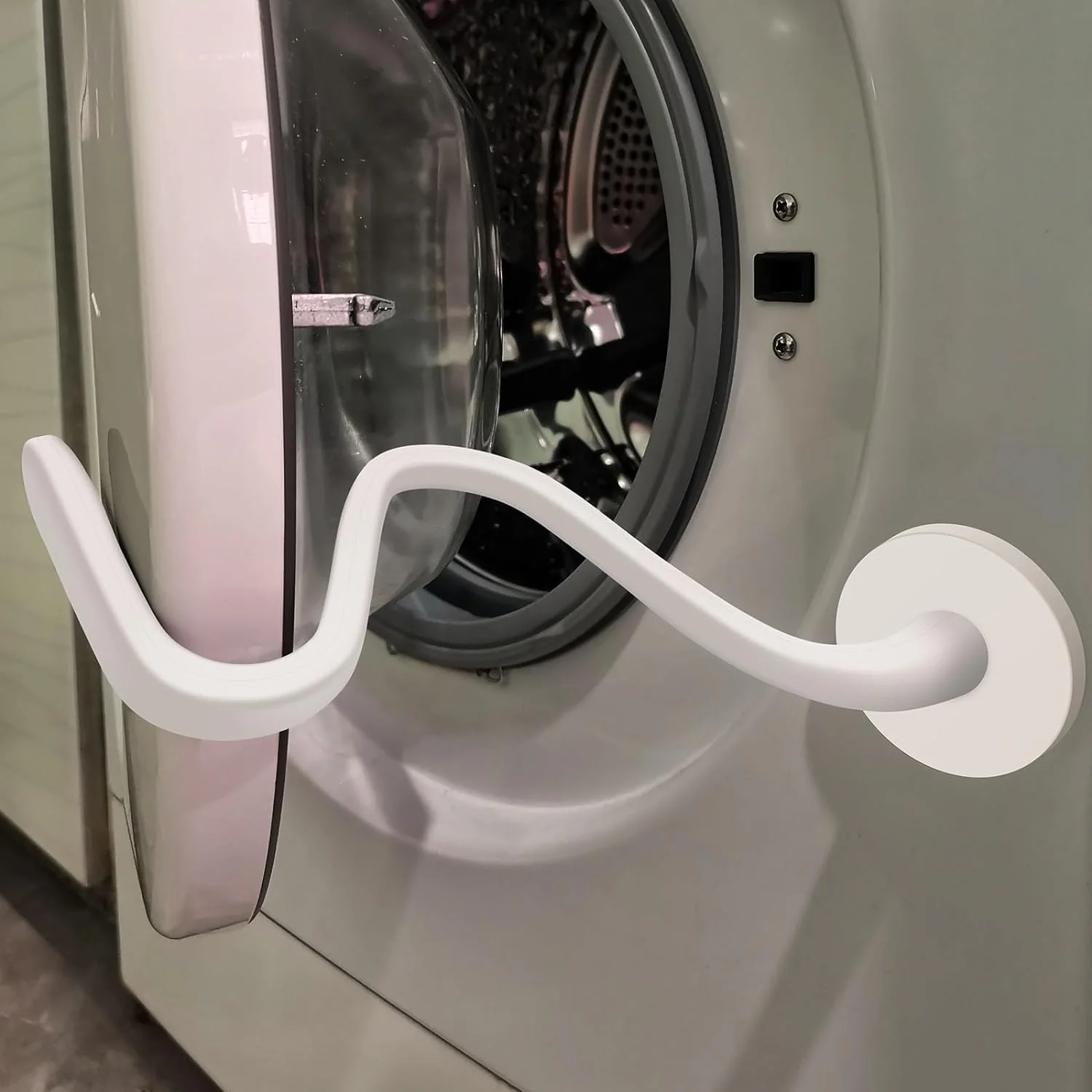 Frontlader-Waschmaschinentürstütze, Magnetischer Waschmaschinentürhalter, Universelle Flexible Waschmaschinentürstütze, Passend für die Meisten Waschmaschinen(Grau) - Image 5