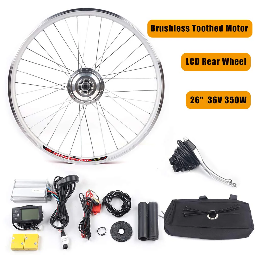Froulaland 26 Zoll 36V 350W Elektrofahrrad Hinterrad Umbausatz E-Bike Conversion LCD Kit Ausgestattet Mit Einem Leistungsstarken Controller, Um Eine Große Stromversorgung Sicherzustellen. - Image 9