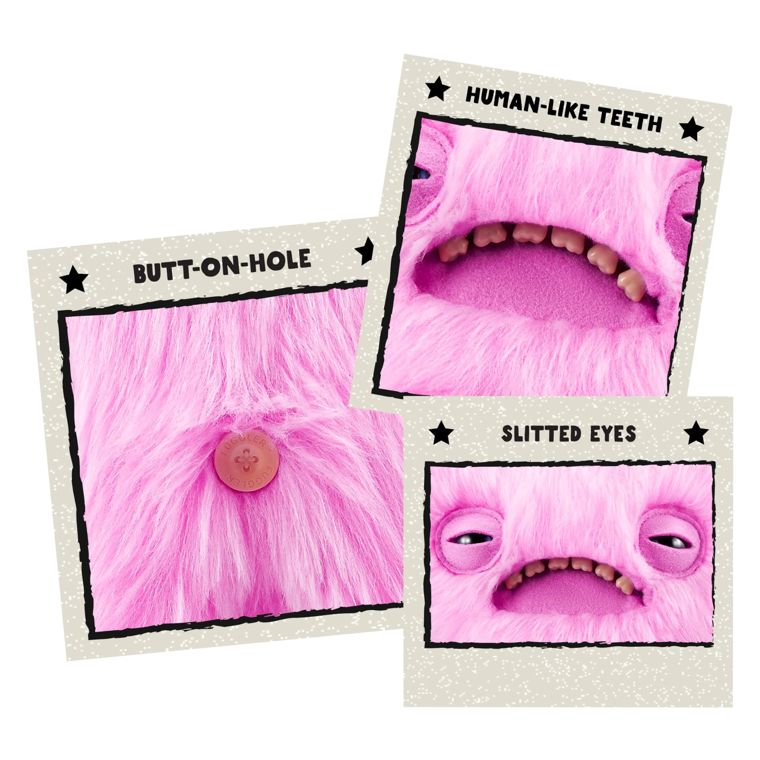 Fuggler Love Fugg von ZURU Funny Ugly Monster, Plüsch, zum Sammeln, Spielzeug (Love Fugg - Wide Eyed Weirdo - PINK) - Image 4