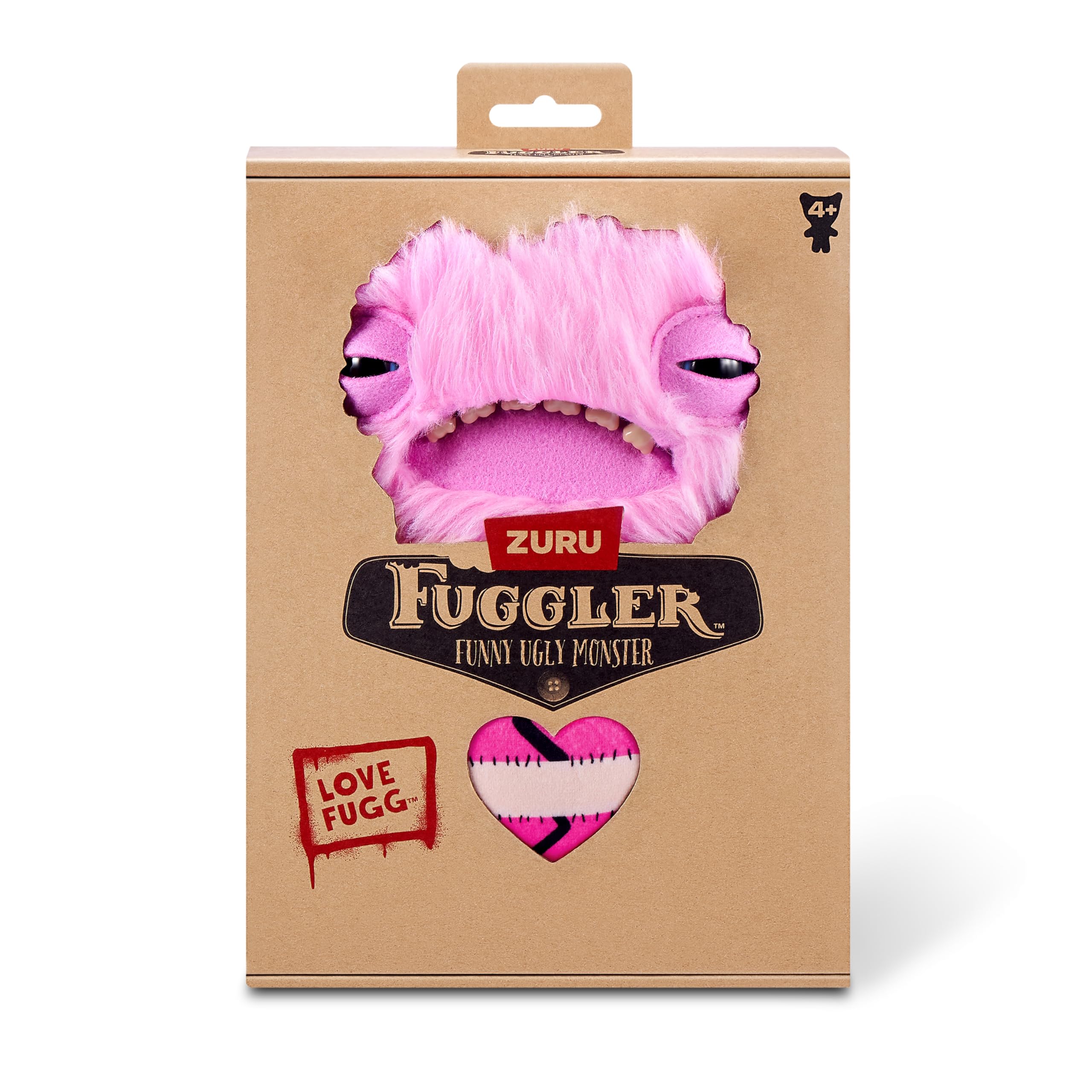 Fuggler Love Fugg von ZURU Funny Ugly Monster, Plüsch, zum Sammeln, Spielzeug (Love Fugg - Wide Eyed Weirdo - PINK) - Image 5