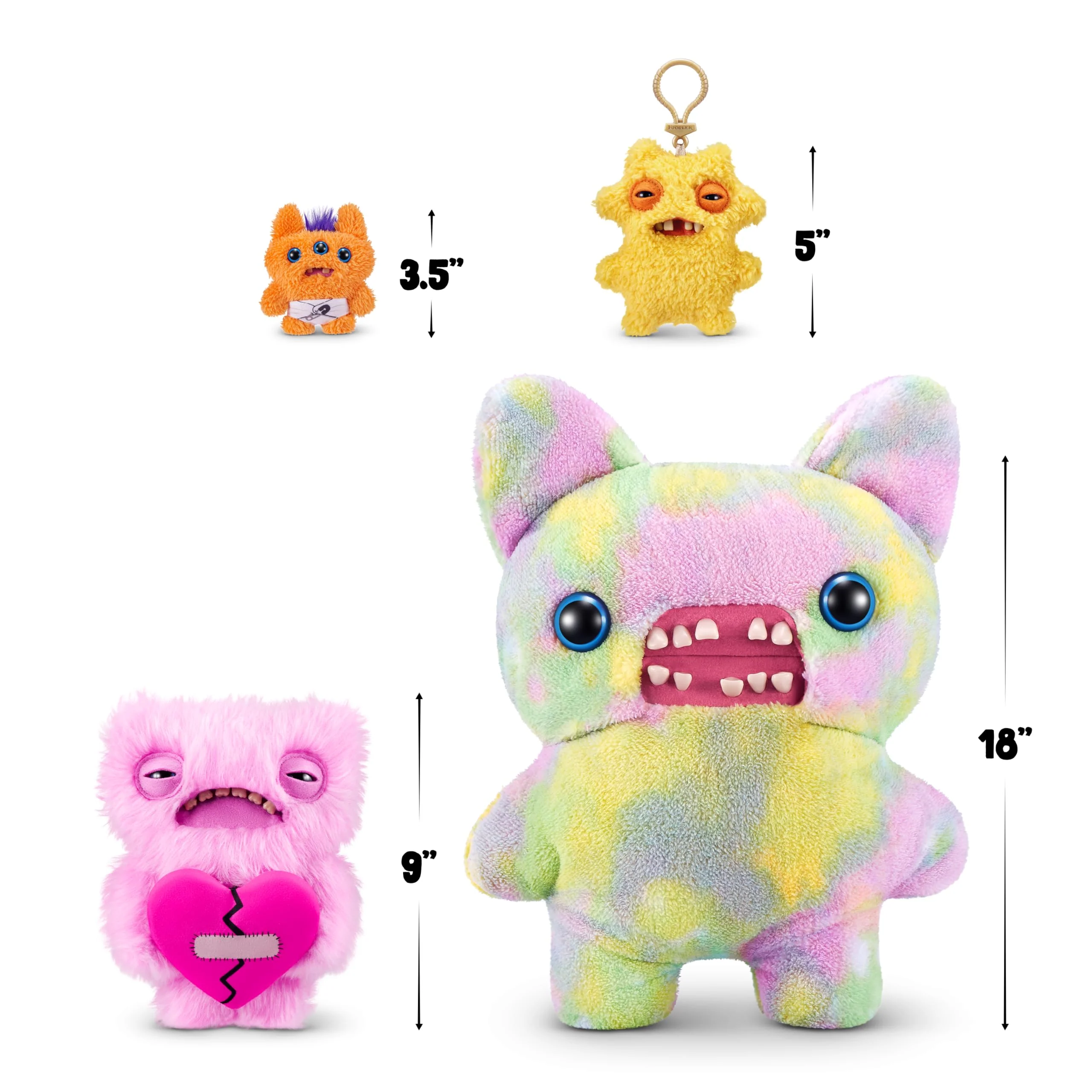 Fuggler Love Fugg von ZURU Funny Ugly Monster, Plüsch, zum Sammeln, Spielzeug (Love Fugg - Wide Eyed Weirdo - PINK) - Image 6
