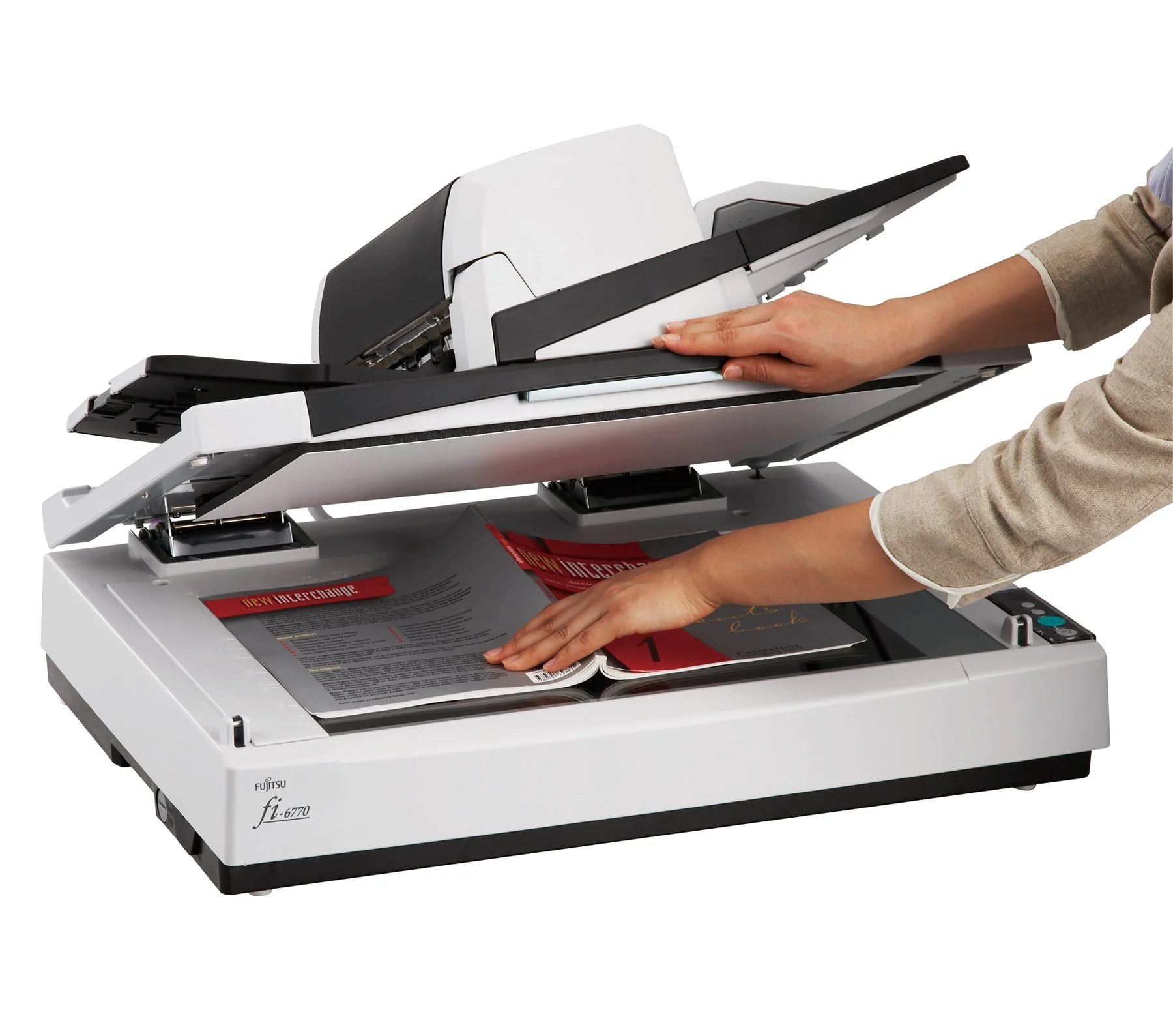 FUJITSU fi-6770A Scanner A3 Color USB2.0 SCSI ADF Flatbed Duplex 70ppm Twain ISIS ScandAllPro VRSProCGA Acrobat - Image 2