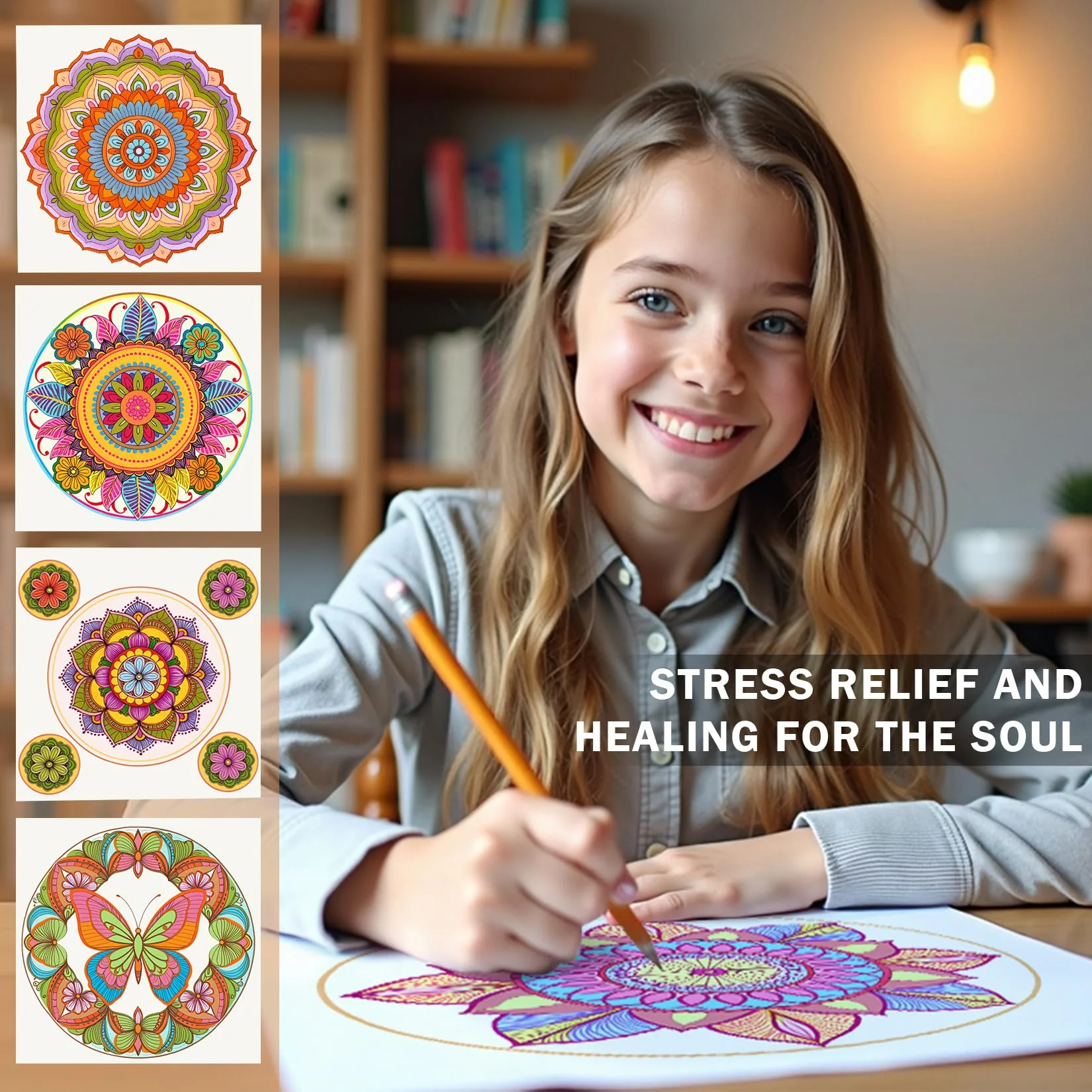FUN LAVIE Mandala Malbuch für Erwachsene - 32 Entspannende Mandala Designs, Anti-Stress Ausmalbuch für Erwachsene mit Spiralbindung, Achtsamkeit & Stressabbau – Perfekt für Entspannung - Image 5
