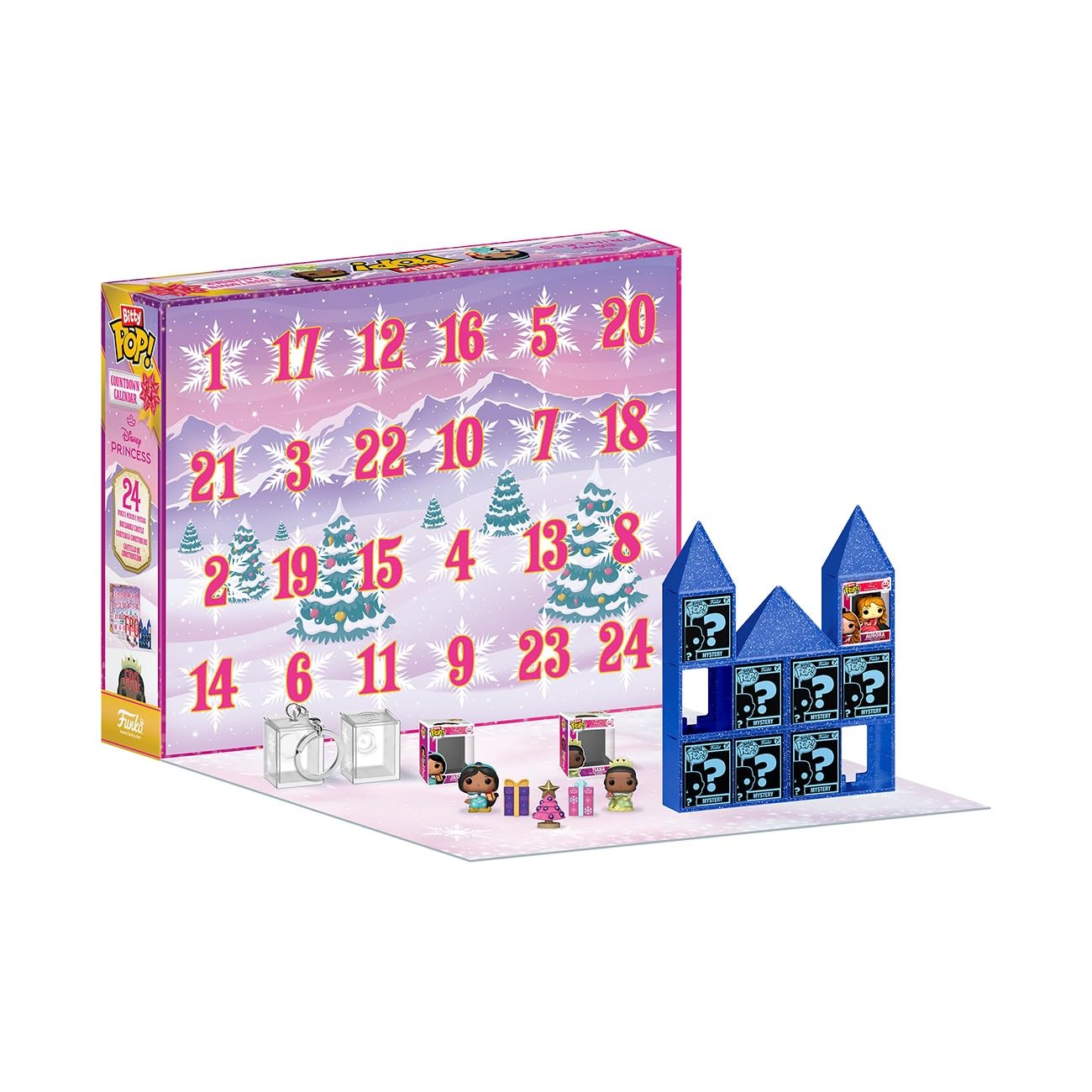 Funko Bitty Pop! Countdown Calendar: Disney Princess - Disney Princesses - Disney Prinzessinnen - Adventskalender - 24 Tage der Überraschung - Vinyl-Minifigur Zum Sammelns - Mystery Box - Image 10