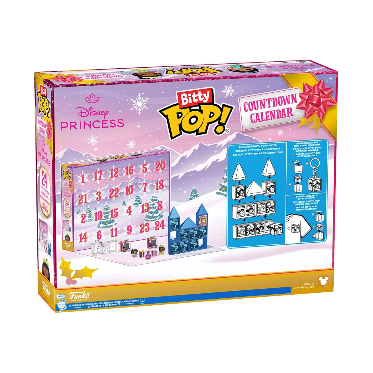 Funko Bitty Pop! Countdown Calendar: Disney Princess - Disney Princesses - Disney Prinzessinnen - Adventskalender - 24 Tage der Überraschung - Vinyl-Minifigur Zum Sammelns - Mystery Box - Image 9