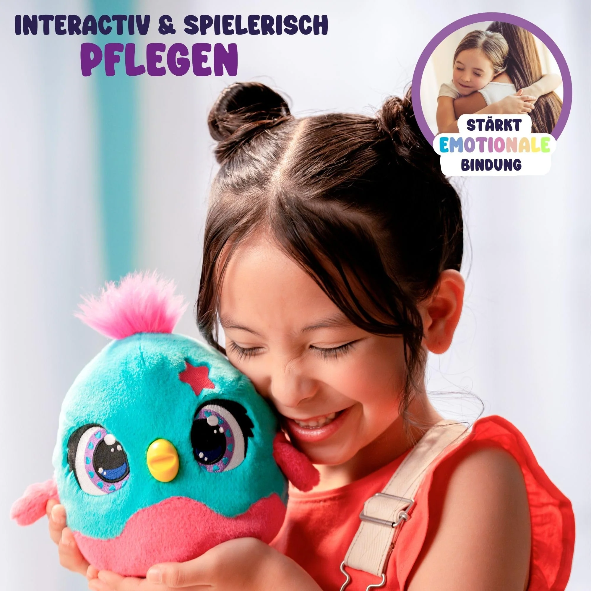 Funtasy Family – Chick-a-Boo – Elektronisches interaktives Plüschtier, 50+ Geräusche und Reaktionen – für Mädchen und Jungs - ab 3 Jahren - Image 6