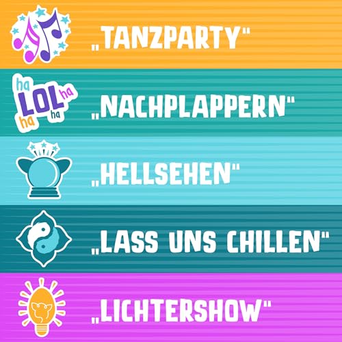 Furby Tie Dye Interaktives Plüschtier – Spricht Deutsch & Furbisch, reagiert auf Stimme, tanzt & leuchtet – 5 Spielmodi, 600+ Reaktionen, Zubehör – Elektronisches Spielzeug für Kinder ab 6 Jahren - Image 9