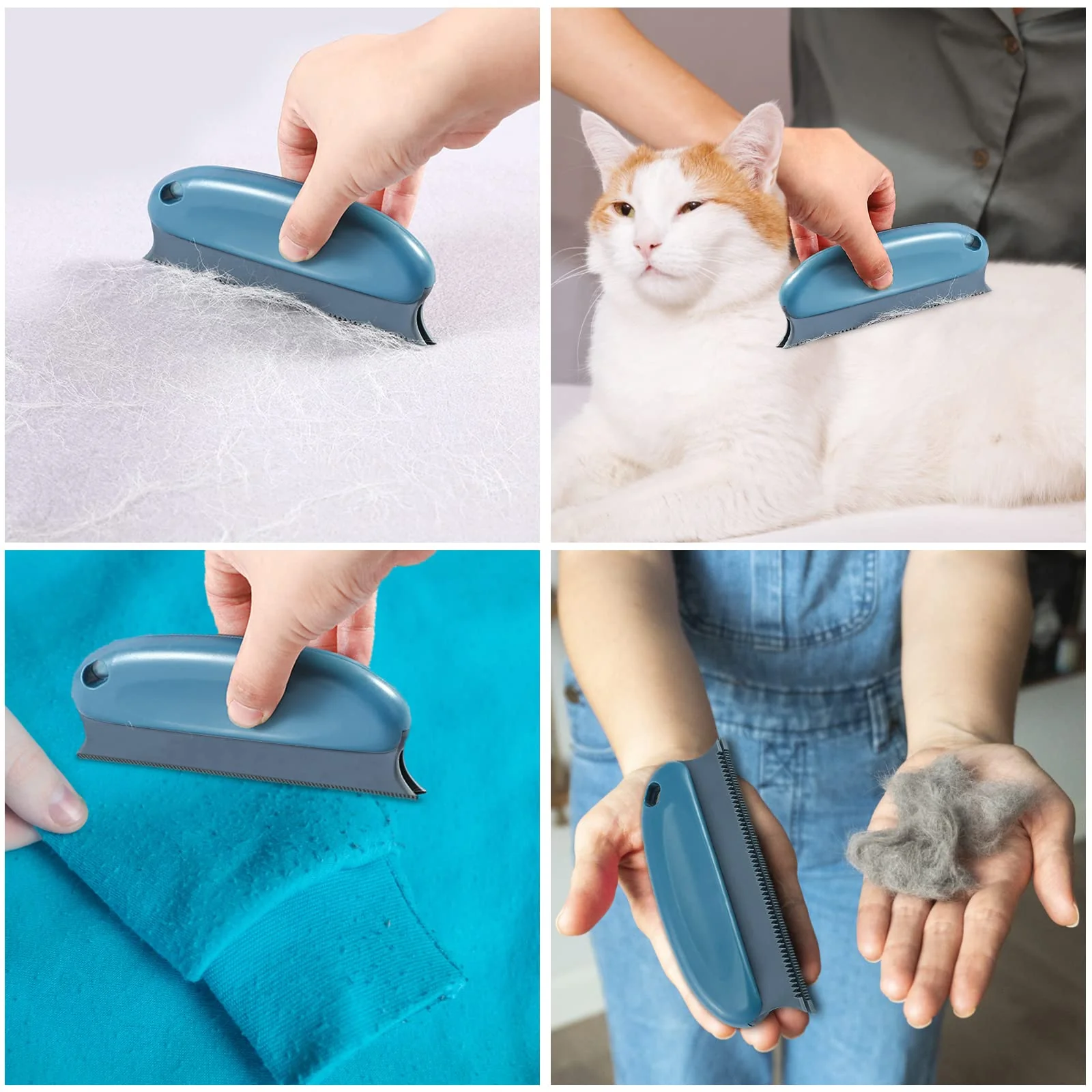 Fusselentferner 3 Stück Tierhaarentferner Katzenhaarentferner Fusselbürste Kleiderbürste für Teppich Kleidung Sofa Gewebte Mäntel Hundehaare Katzenhaare Bett - Image 2