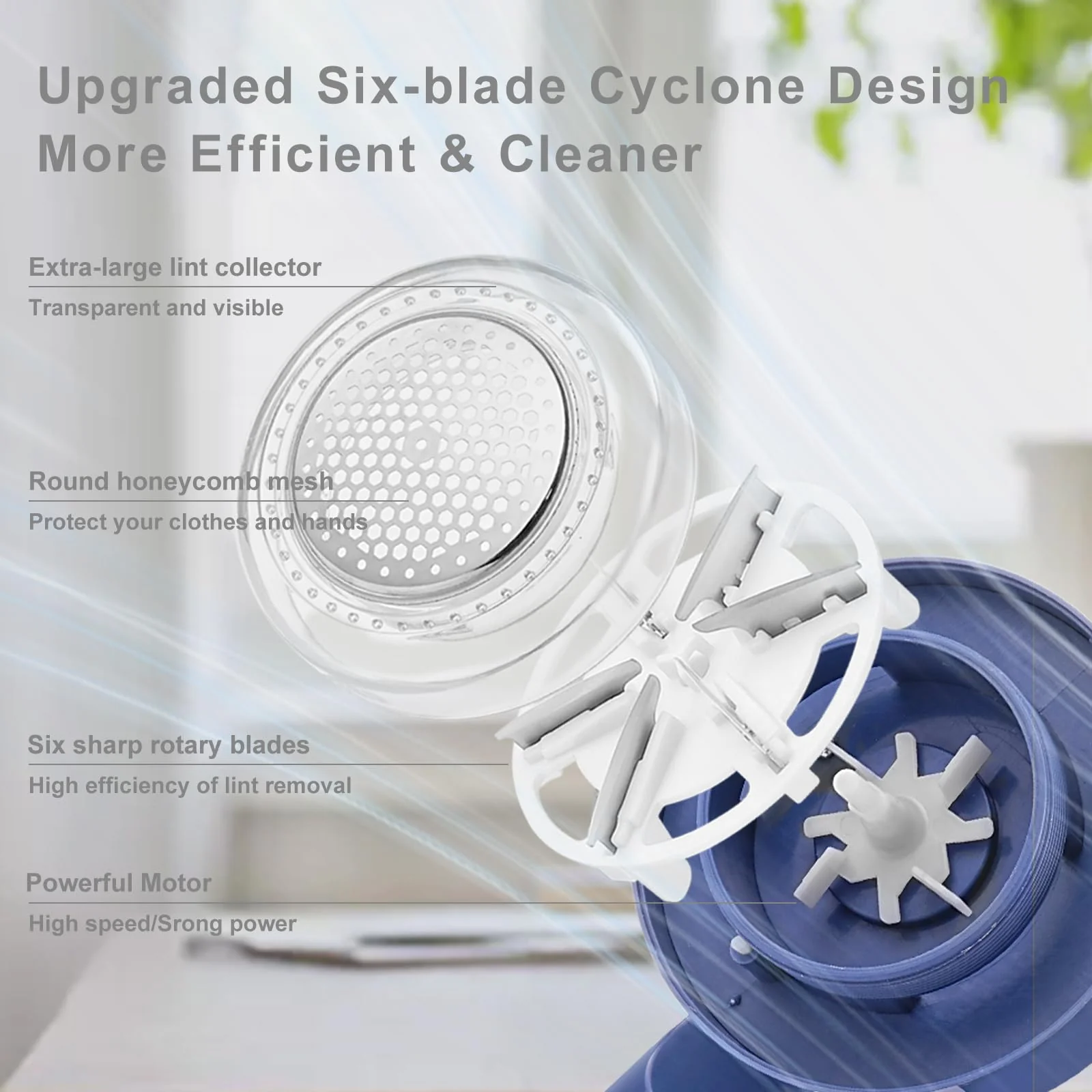 Fusselrasierer,Fusselentferner Stoffrasierer, Elektrischer Wackelentferner für Kleidung, USB-Aufladung, Flusenentferner, Pullover-Rasierer mit 2 Ersatzköpfen für Kleidungsstoffe - Image 4