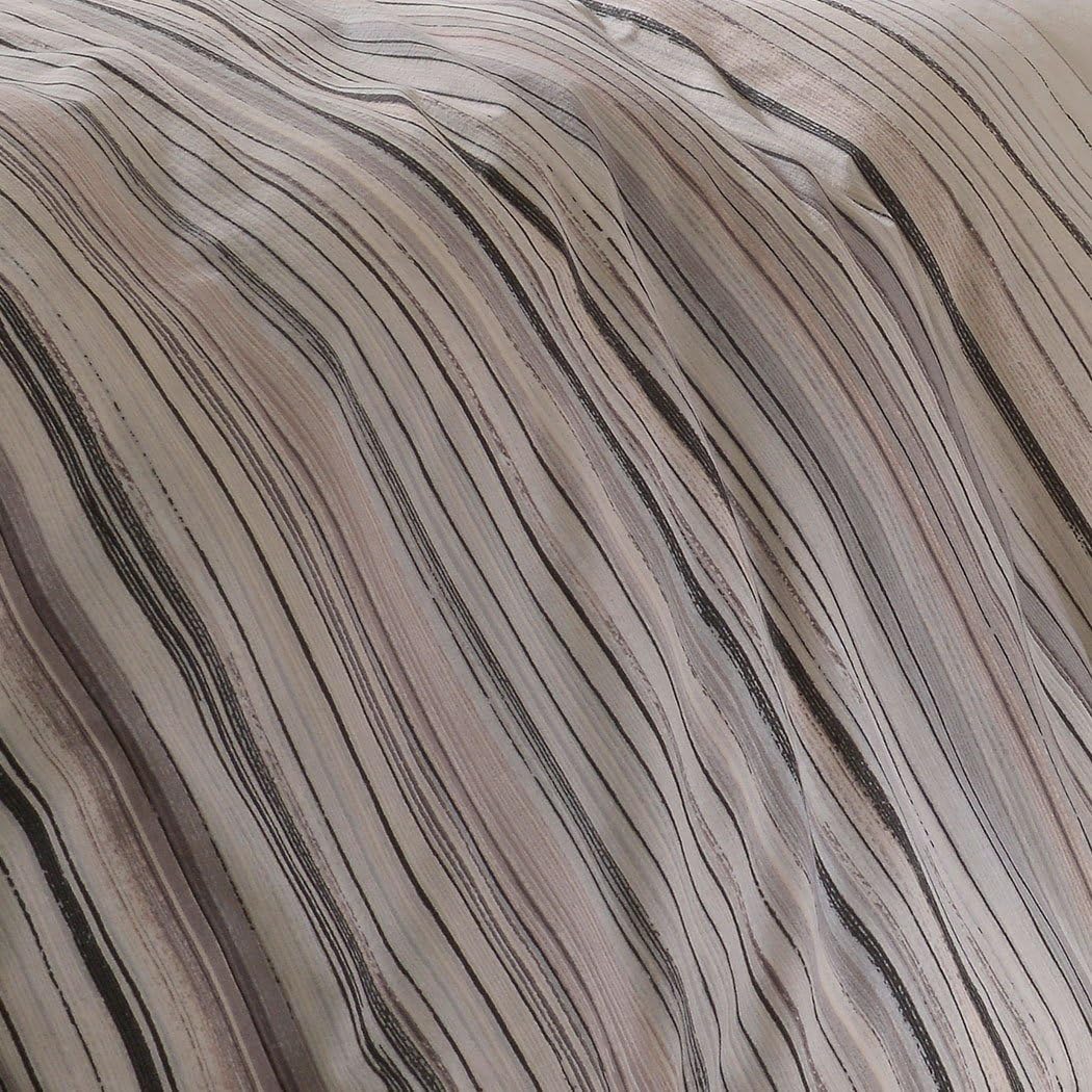 G BETTWARENSHOP wohlig warme Biber Bettwäsche Streifen beige aus 100% Baumwolle mit Reißverschluss - Made in Germany 240x220 cm + 2X 80x80 cm - Image 7