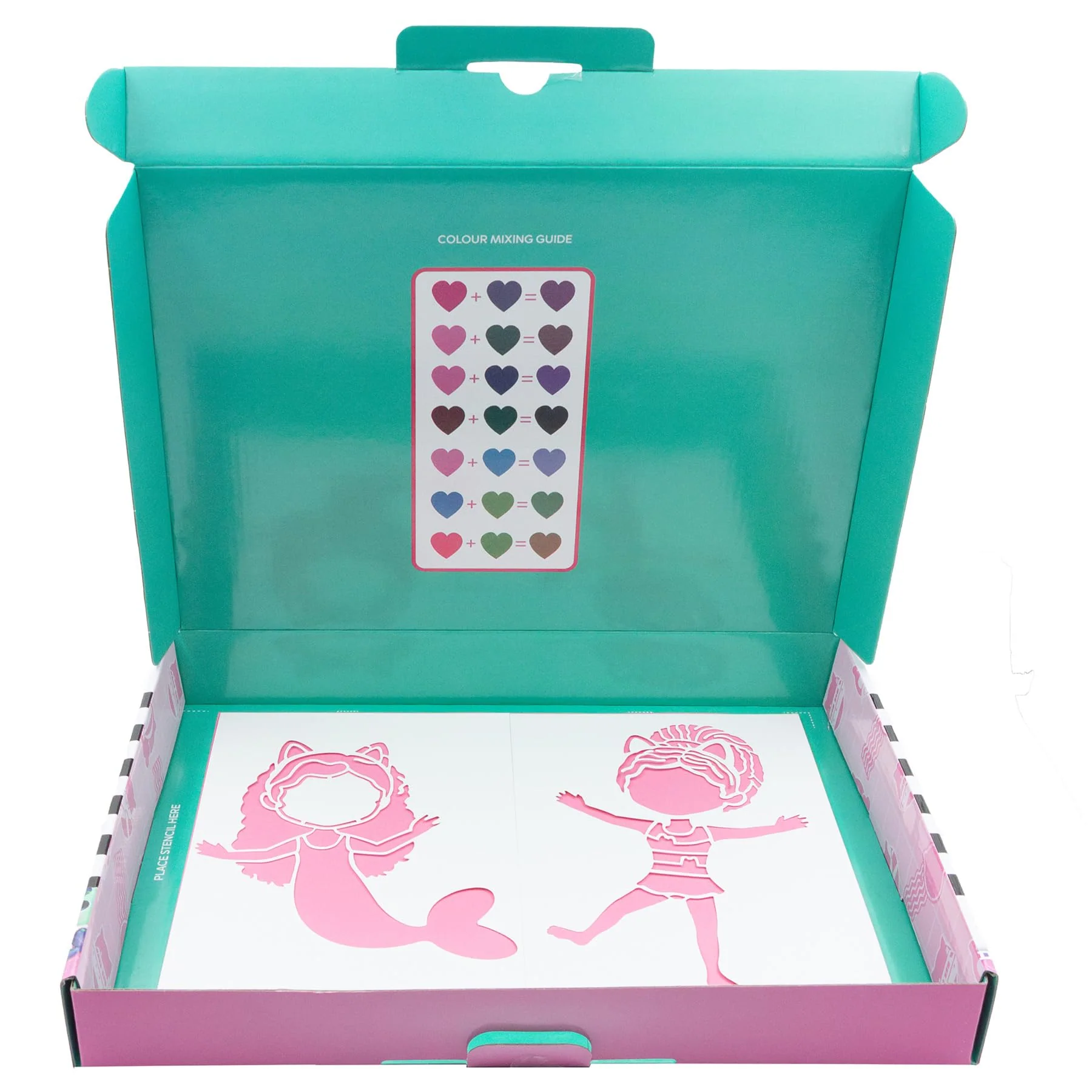 Gabby’s Dollhouse - Sprühstift-Set Desktop Box - Malstifte für Kinder - Malset mit Buntstiften und Malvorlagen (GD23368) - Image 5