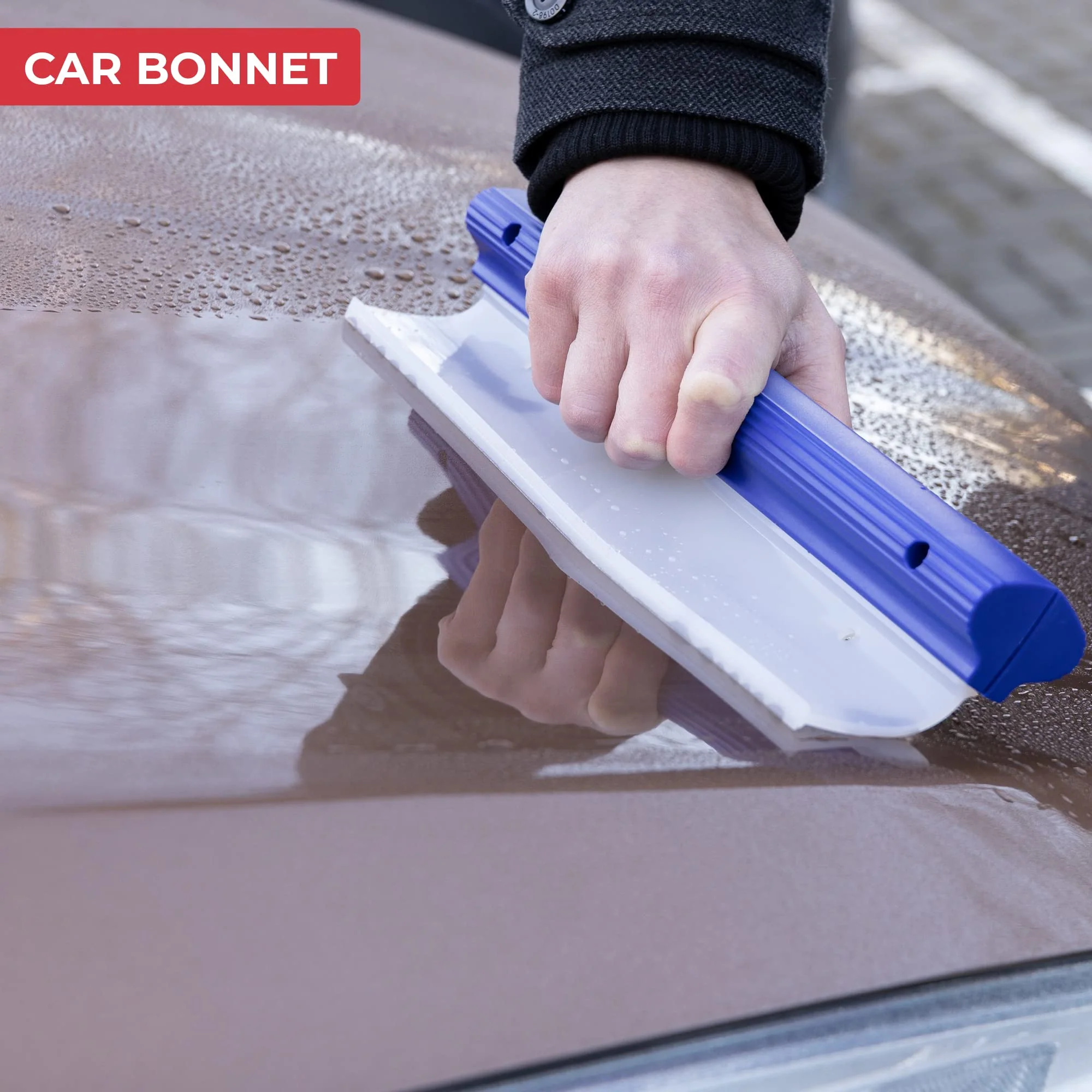 GADLANE Flexy Wasserabzieher Auto - 2er Pack 310mm Auto Squeegee, Flitsche für Auto, Ergonomischer Silikon Abzieher Auto, Fensterabzieher, Kratz- und Streifenfrei, Hochwertiger Abzieher - Image 4