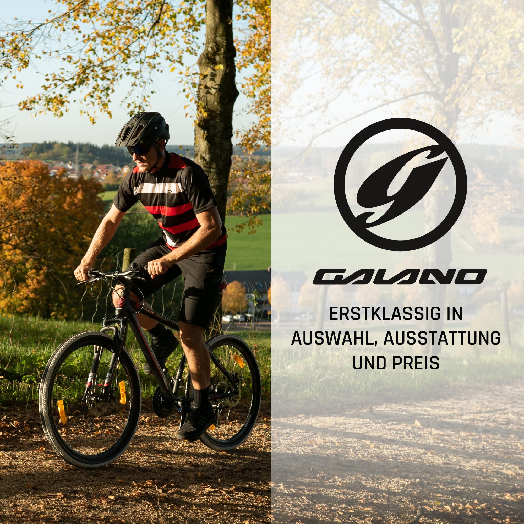 Galano 27,5 Zoll 650B MTB Toxic Mountainbike Scheibenbremsen (schwarz/grün, 46 cm) - Image 2