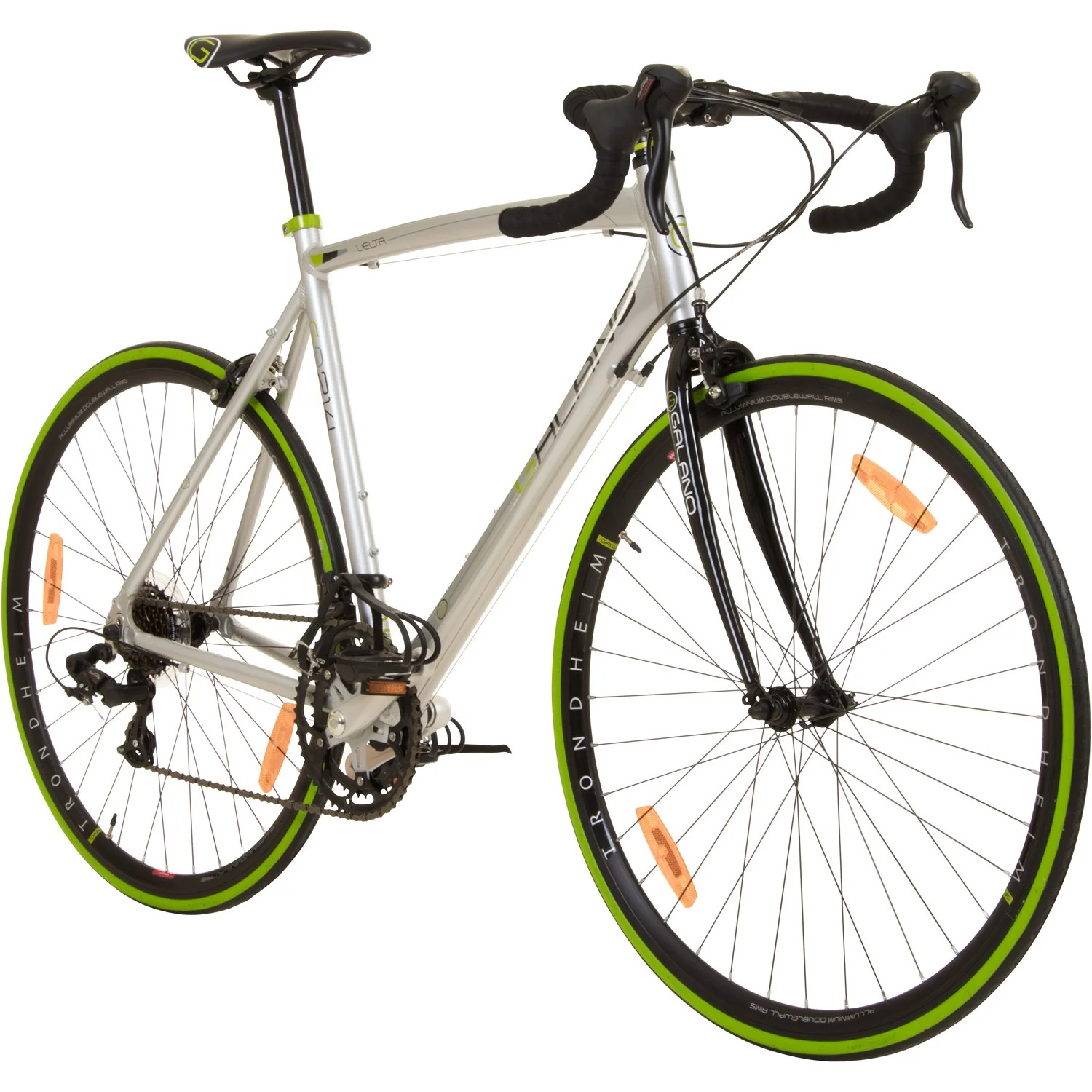 Galano 700C 28 Zoll Rennrad Vuelta Sti 4 Rahmengrößen 2 Farben, Rahmengrösse:59 cm, Farbe:grau/grün - Image 6
