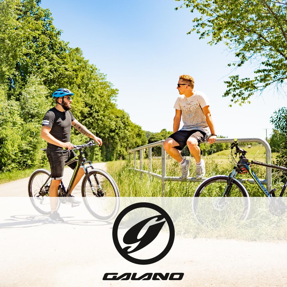 Galano Dirtbike 26 Zoll MTB G600 Mountainbike Fahrrad 18 Gang Dirt Bike Rad (grau/grün, 33 cm) - Image 7