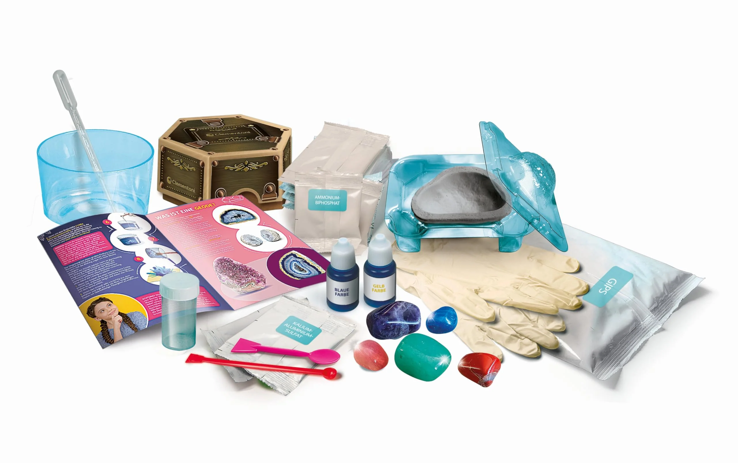 Galileo Lab - Kristalle und Edelsteine Deluxe, Kristalle züchten und Edelsteine sammeln für Kinder ab 8 Jahren, 59330 von Clementoni - Image 2
