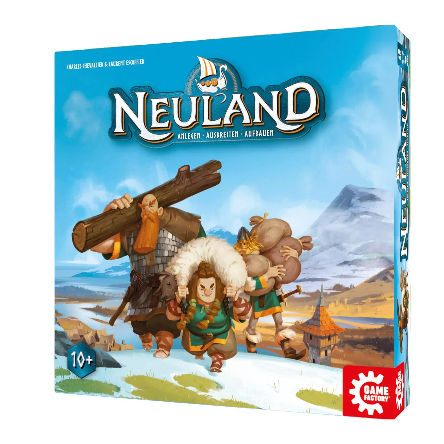 Game Factory 646080 Neuland, strategisches Familienspiel ab 10 Jahren, taktisches Brettspiel für 2-4 Spieler, Gesellschaftsspiel - Image 2