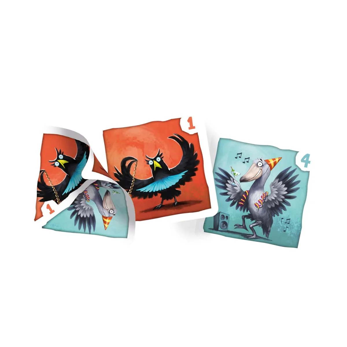 Game Factory 646091 Schräge Vögel, pfiffig-fieses Kartenspiel, Mini-Spiel in handlicher Metalldose, einfaches Reisespiel für Erwachsene und Kinder ab 8 Jahren - Image 7