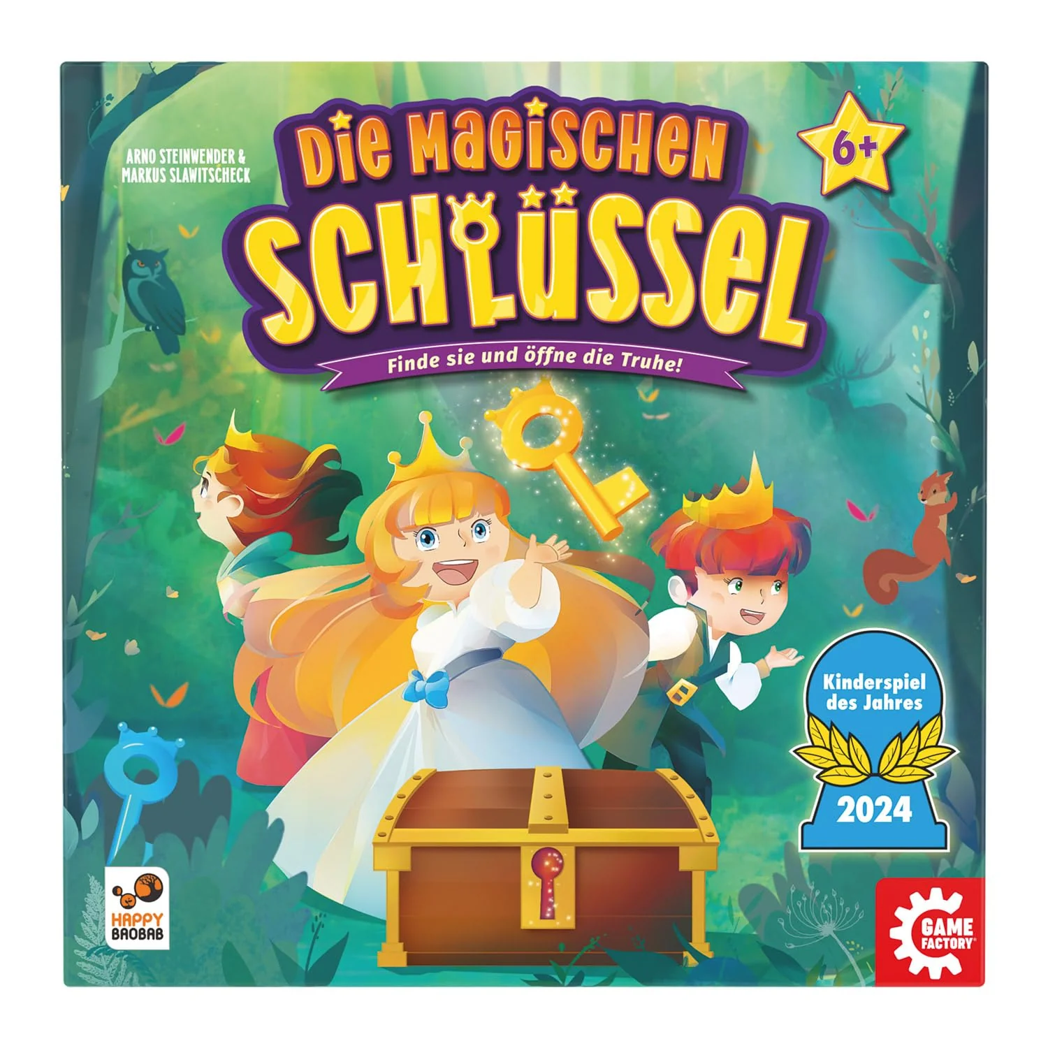 Game Factory 646323 Die Magischen Schlüssel, Zauberhaftes Würfelspiel für Kinder ab 6 Jahren, Familienspiel für 2-4 Spieler, Kinderspiel des Jahres 2024 - Image 3