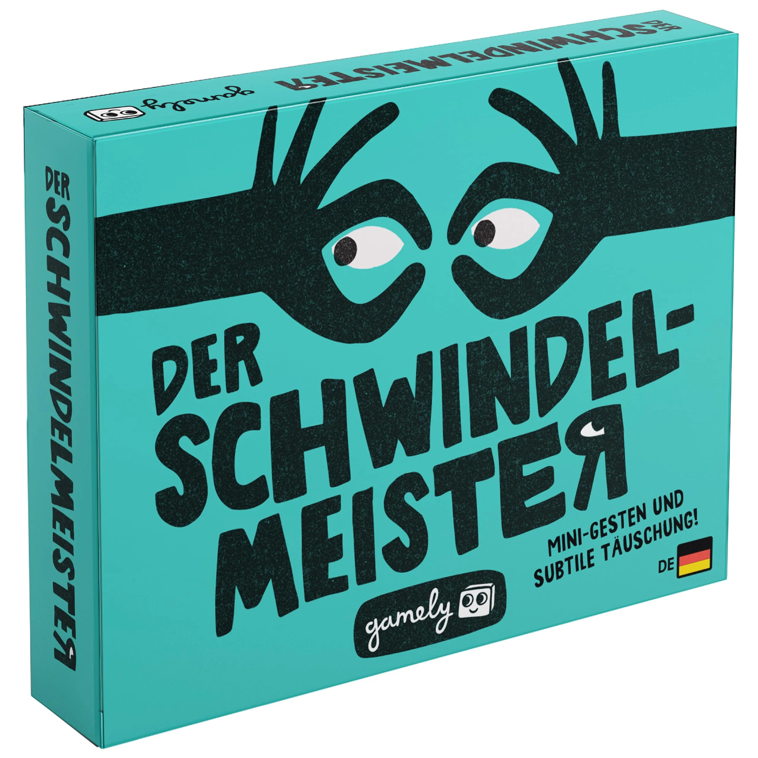 Gamely Der Schwindelmeister: Das witzige Partyspiel mit Mini-Gesten & Bluff – im Taschenformat. Perfekt für Erwachsene, Teenies & Familien!