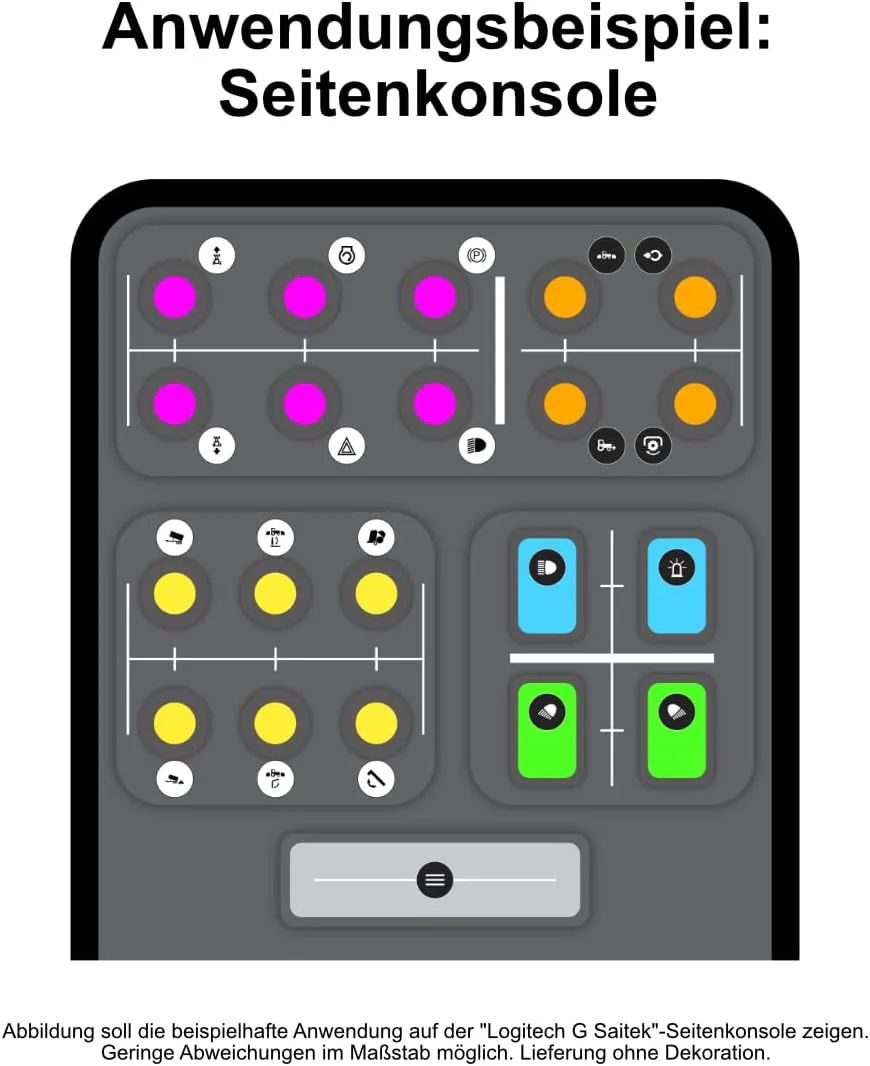GAMINGSTICKER Tastensticker für Landwirtschafts-Simulationen - Farming Sim LS Sticker Aufkleber mit Icons/Symbolen für Tastenbelegung, PC- und Gaming-Zubehör - Image 8