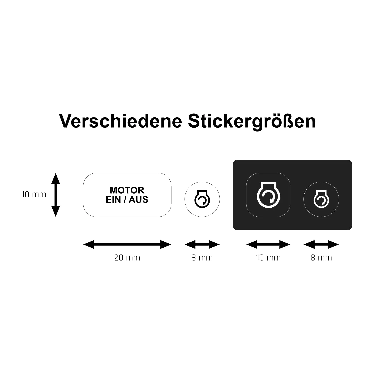 GAMINGSTICKER Tastensticker für Landwirtschafts-Simulationen - Farming Sim LS Sticker Aufkleber mit Icons/Symbolen für Tastenbelegung, PC- und Gaming-Zubehör - Image 9