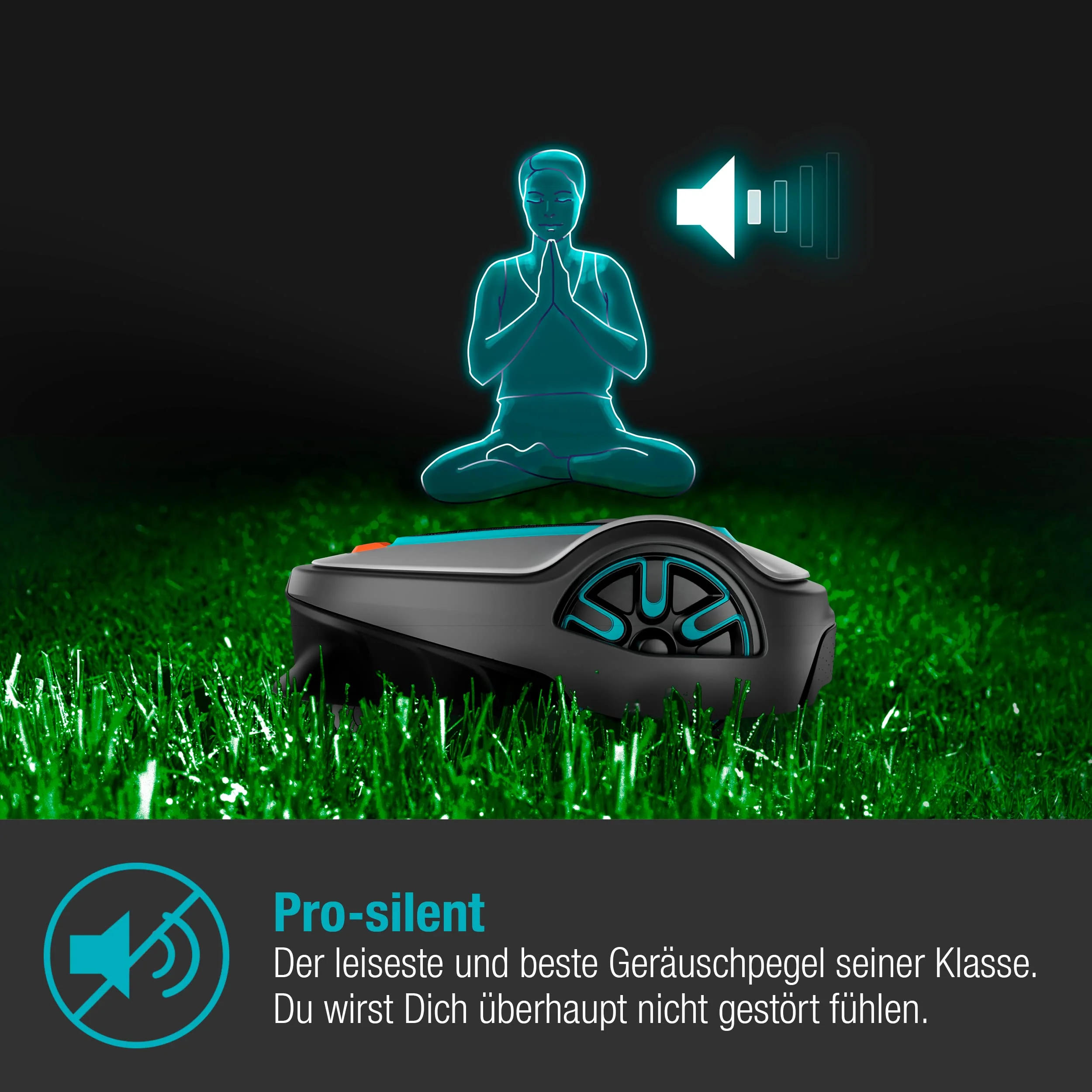 Gardena Mähroboter smart SILENO City 600 m² Set: Innovative LONA AI-Technologie, Steuerung per App, SensorControl, für Steigungen bis zu 35 Prozent, inkl. smart Gateway, DE-Version (19603-60) - Image 4