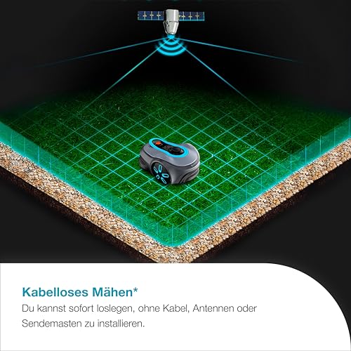 Gardena smart SILENO Free Set 1200 m² Mähroboter, kabellos, für Rasenflächen bis 1200 m², LONA Intelligence, ohne Begrenzungskabel, leiser Betrieb, intelligenter Mäher mit App Steuerung (19923-20) - Image 3
