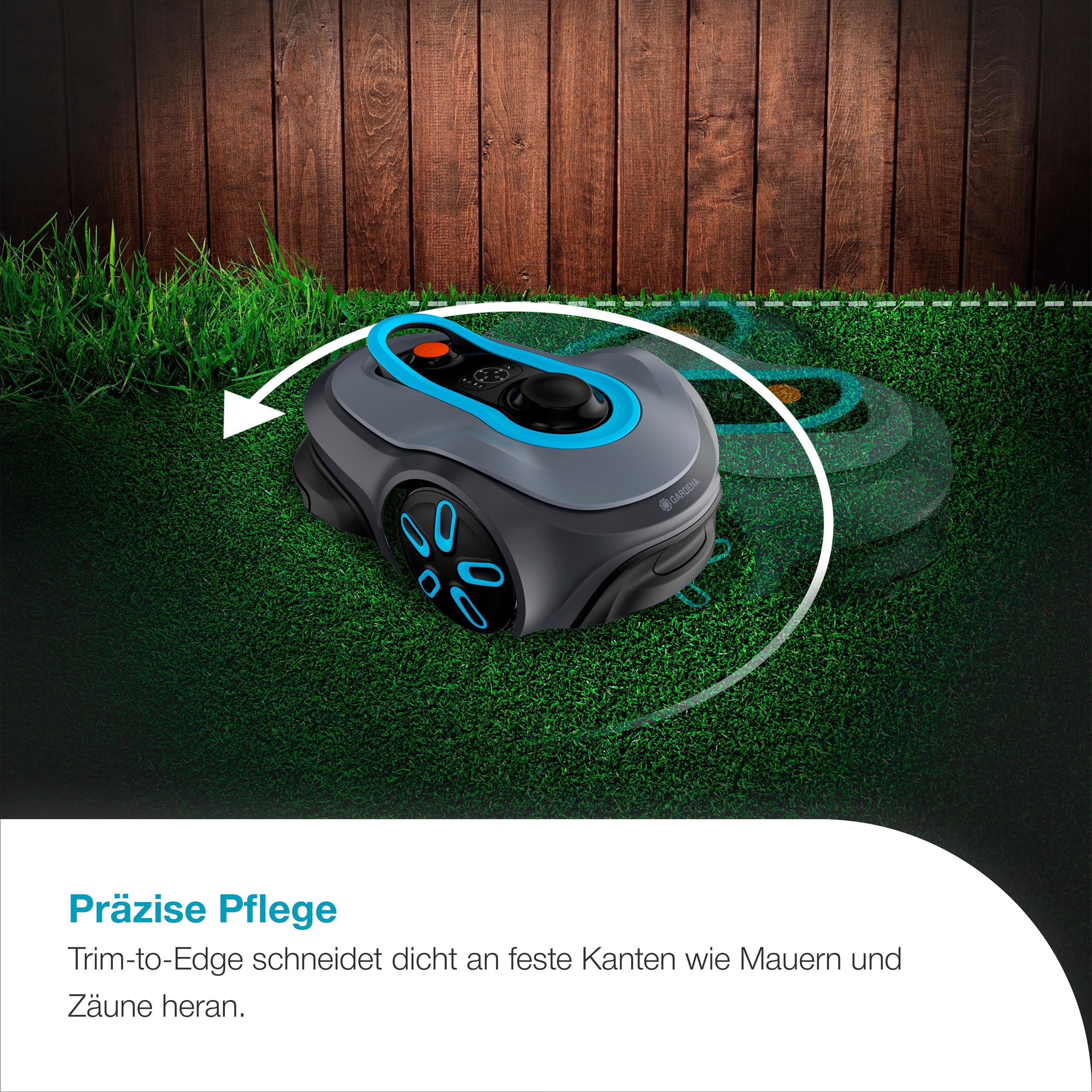 Gardena smart SILENO Free Set 600 m² Mähroboter, kabellos, für Rasenflächen bis 600 m², LONA Intelligence, ohne Begrenzungskabel, leiser Betrieb, intelligenter Mäher mit App Steuerung (19921-20) - Image 3
