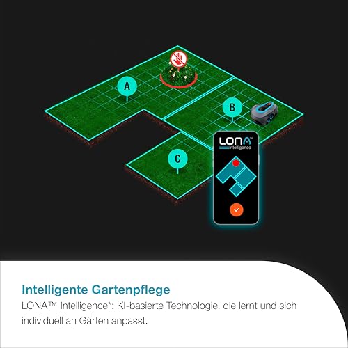Gardena smart SILENO Free Set 800 m² Mähroboter, kabellos, für Rasenflächen bis 800 m², LONA Intelligence, ohne Begrenzungskabel, leiser Betrieb, intelligenter Mäher mit App Steuerung (19922-20) - Image 5
