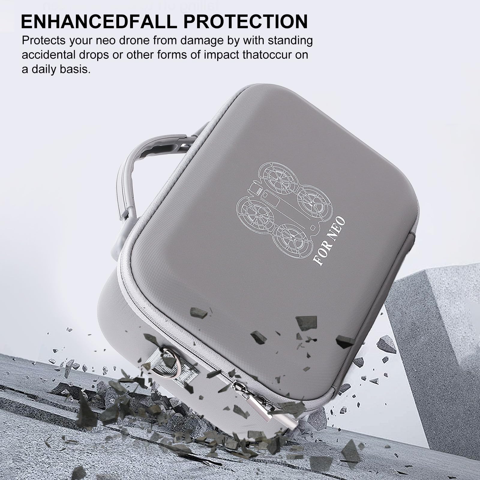 Gebrazy Neo Tasche,Tasche für DJI Neo Fly More Combo,DJI Neo Tasche,Tragbare Reisetasche für DJI Neo Drone Zubehör,Tragetasche für DJI Neo Drone Zubehör und RC-N3 Fernsteuerung. - Image 4