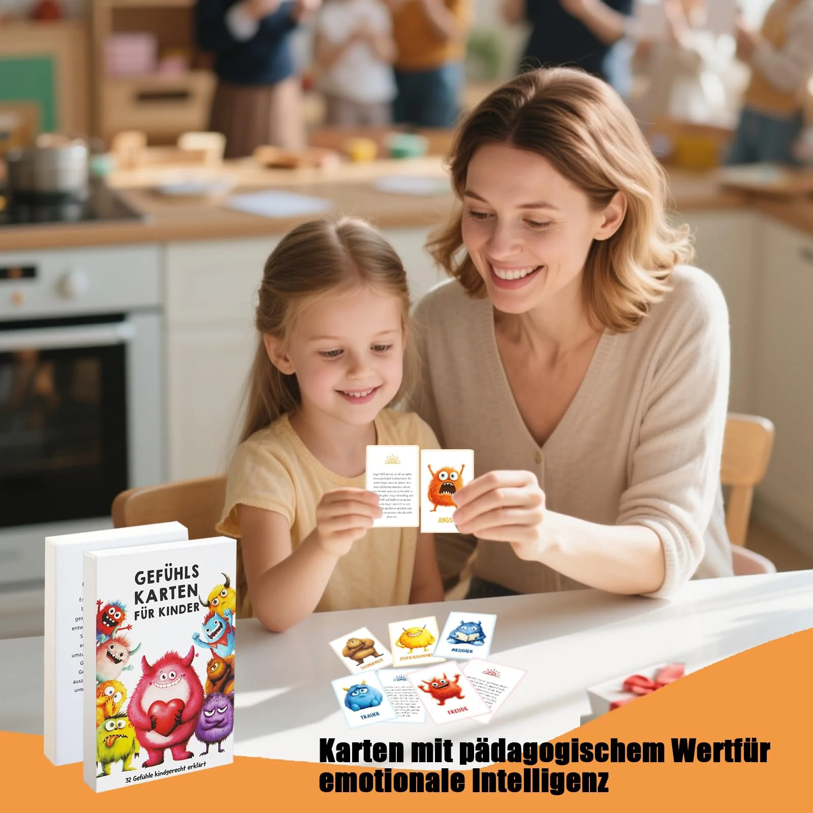 Gefühlskarten für Kinder – 32 Emotionskarten mit Erklärungstexten, liebevoll illustriert, pädagogisch wertvoll zur Selbstregulation & Förderung sozialer Kompetenz, für Kindergarten & Grundschule - Image 5
