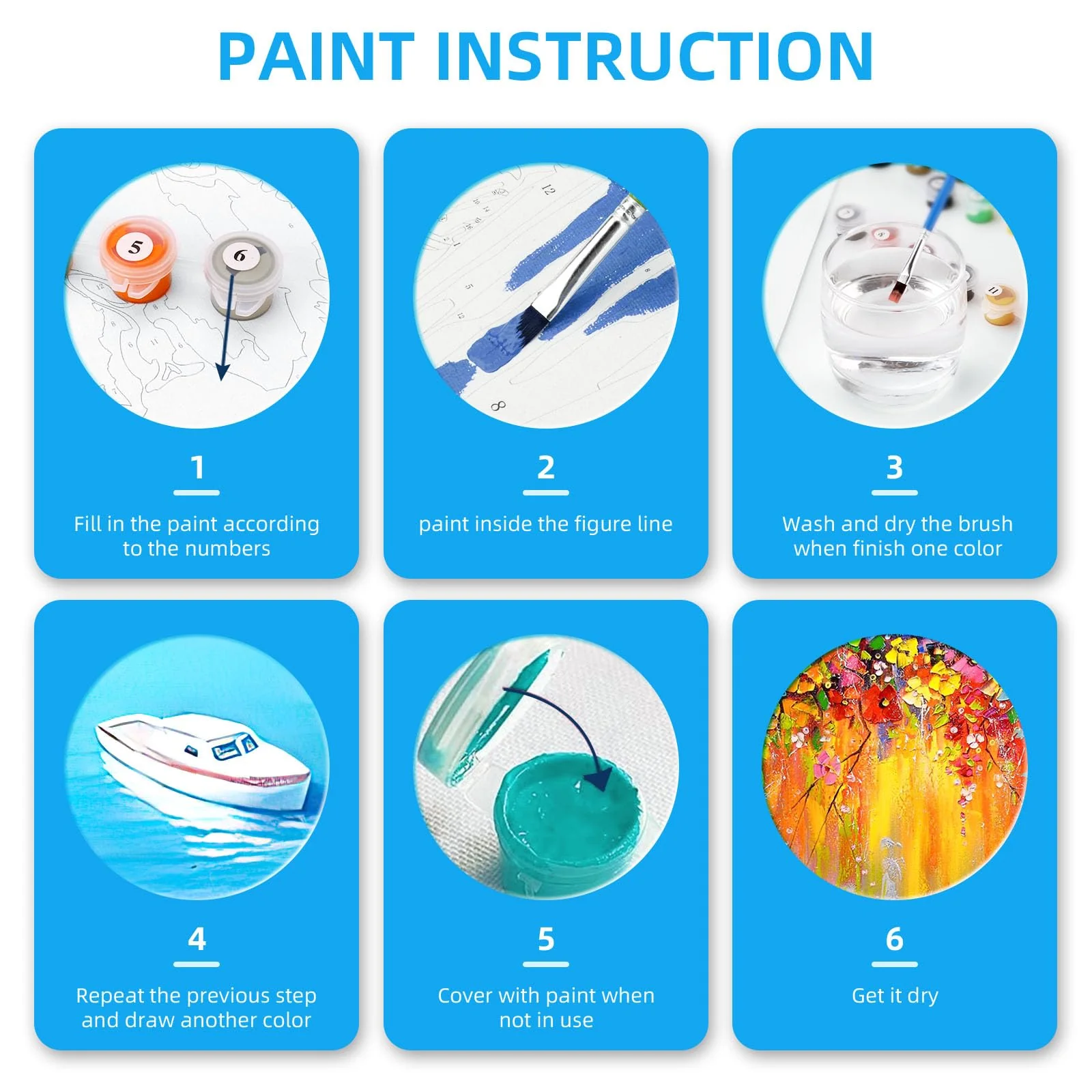gelrovaled Malen Nach Zahlen Erwachsene, DIY Handgemalt Ölgemälde Kit für Anfänger und Erwachsene Mit 3-Pinseln und Acrylfarbe, Ohne Rahmen 40X50CM (Flower Girl) - Image 4