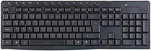 GeneralKeys Funktastatur und Maus: Ergonomische Funk-Tastatur-Maus-Kombination, 2,4 GHz, 10 m Reichweite (Funk Tastatur Set, Tastatur Maus Set, Multimedia Tastaturen) - Image 5
