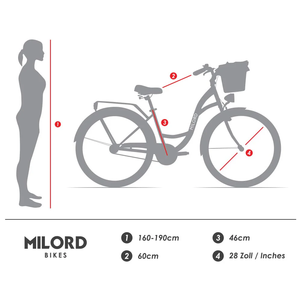 Generic Komfort Fahrrad Citybike Mit Weidenkorb Damenfahrrad Hollandrad, 28 Zoll, Creme-Braun, 7-Gang Shimano - Image 7