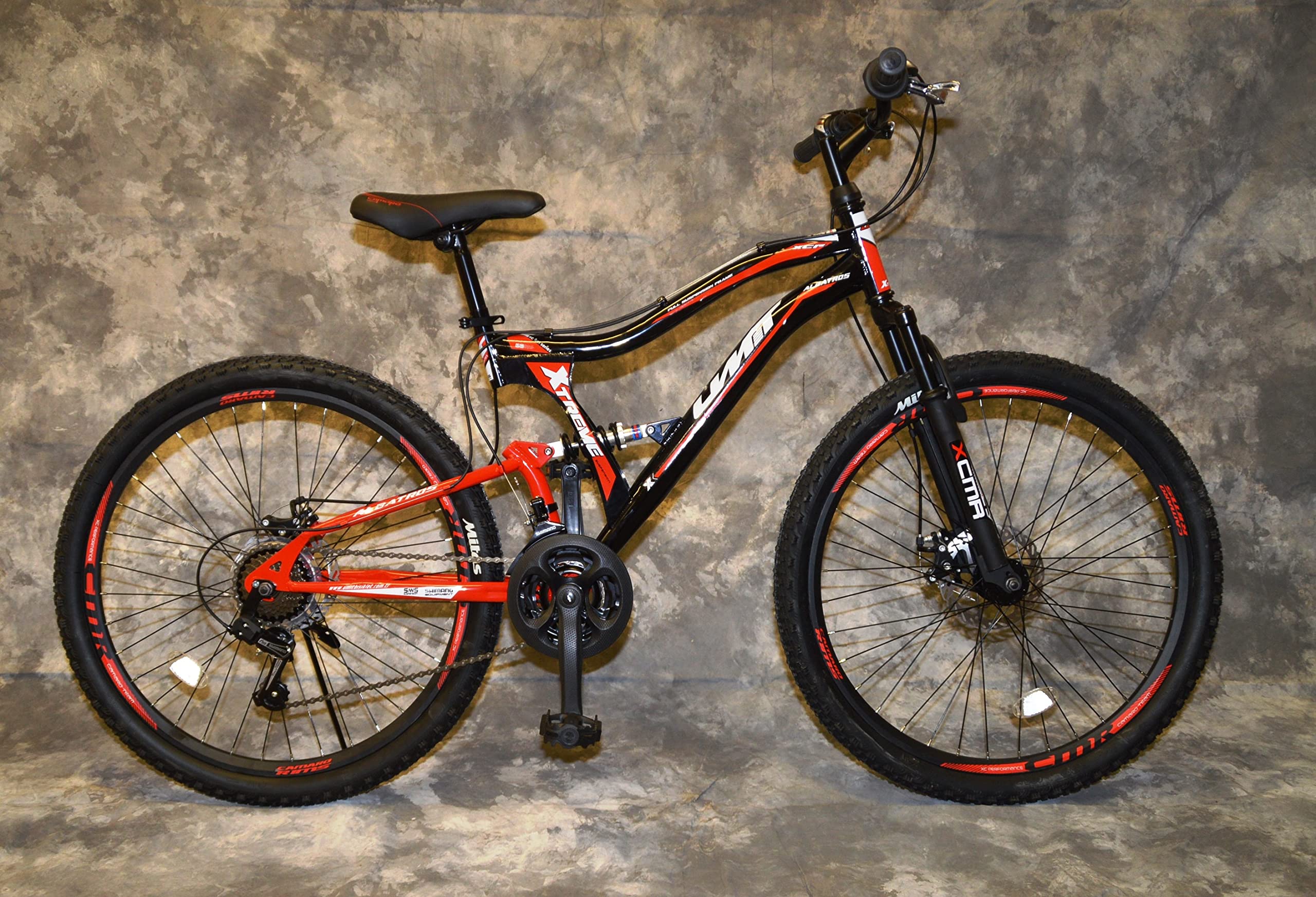 Generisch 24 Zoll MTB Albatros Vollgefedert, 21-Gang Kettenschaltung, Scheibenbremsen NEU 2459-SCHWARZ-ROT Bitte BEACHTEN AB 138 cm KÖPERGRÖSSE GEEIGNET !!!!!!! - Image 8