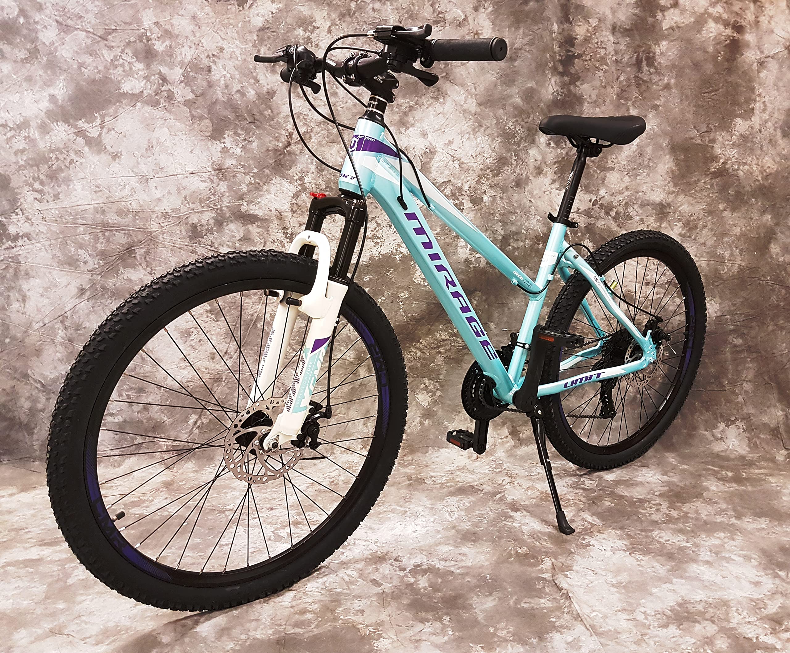 Generisch 26 Zoll Aluminium Damen Mountainbike Gefedert mit 21-Gang Daumenklickkettenschaltung, Scheibenbremsen NEU 2670-Türkis-Weiss, Bitte BEACHTEN AB 155 cm KÖPERGRÖSSE GEEIGNET !!!!!!! - Image 7