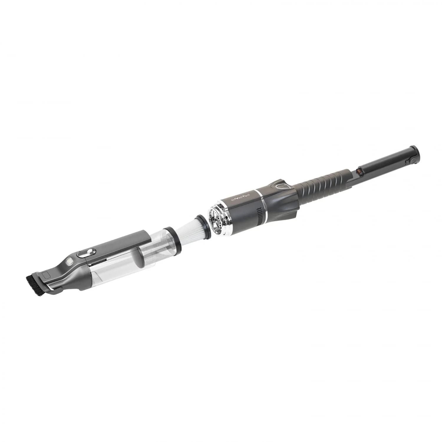 Genius Invictus One 3.0 A28340, Akkustaubsauger, schwarz Silber, 120 W, 100 milliliters, 74 Dezibel - Image 5