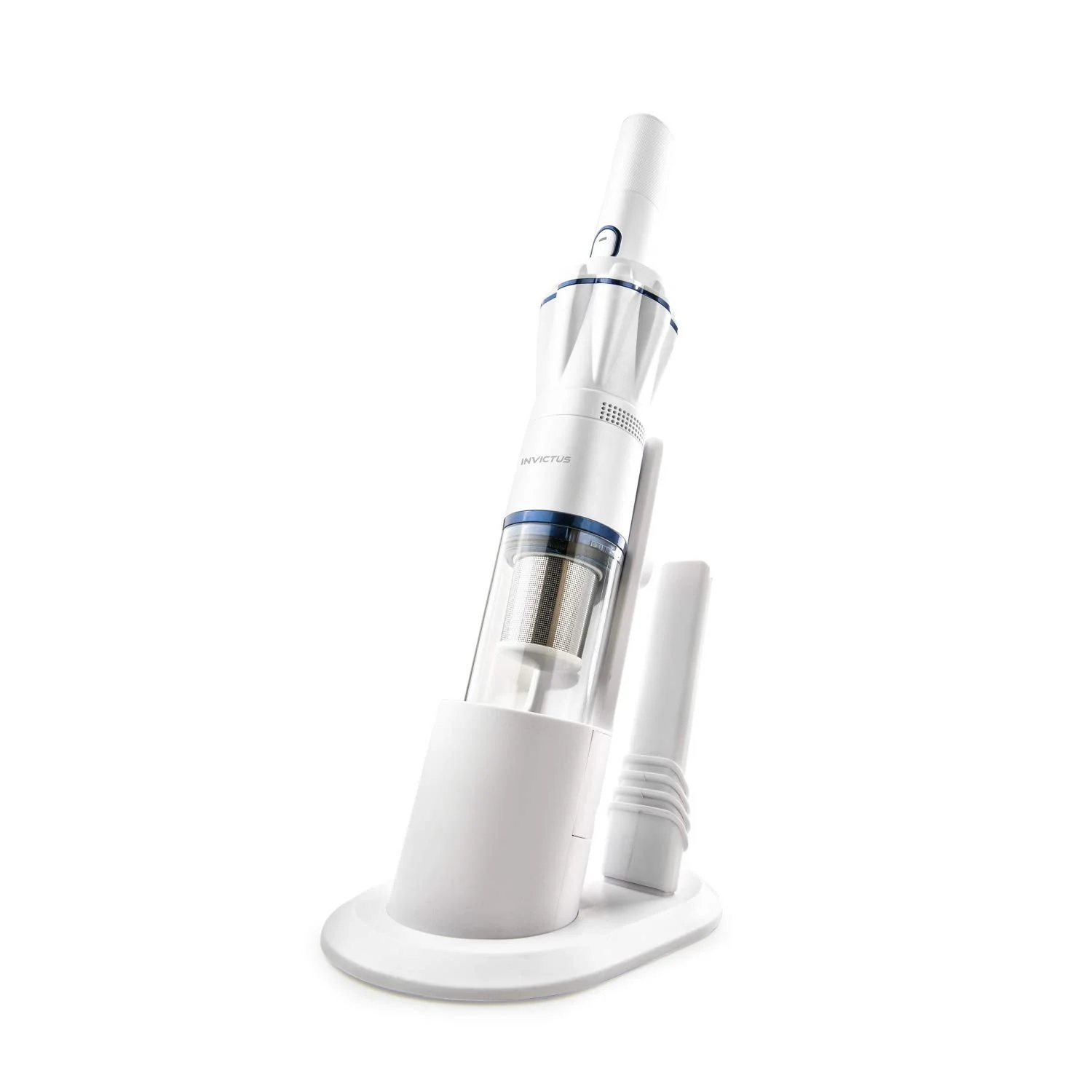 Genius Invictus One A28111, Handstaubsauger, Effektive Filtration durch das 2-Fach-Filtersystem, Perlmutt-weiß, 90 W, 76 Dezibel - Image 6