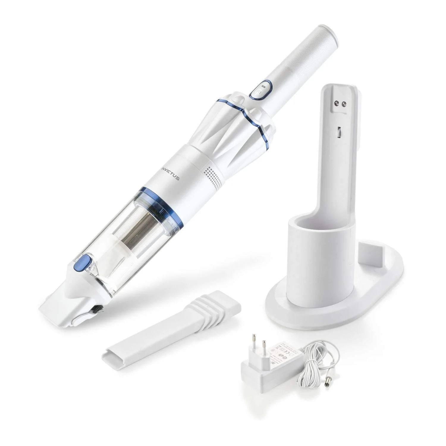 Genius Invictus One A28111, Handstaubsauger, Effektive Filtration durch das 2-Fach-Filtersystem, Perlmutt-weiß, 90 W, 76 Dezibel - Image 8