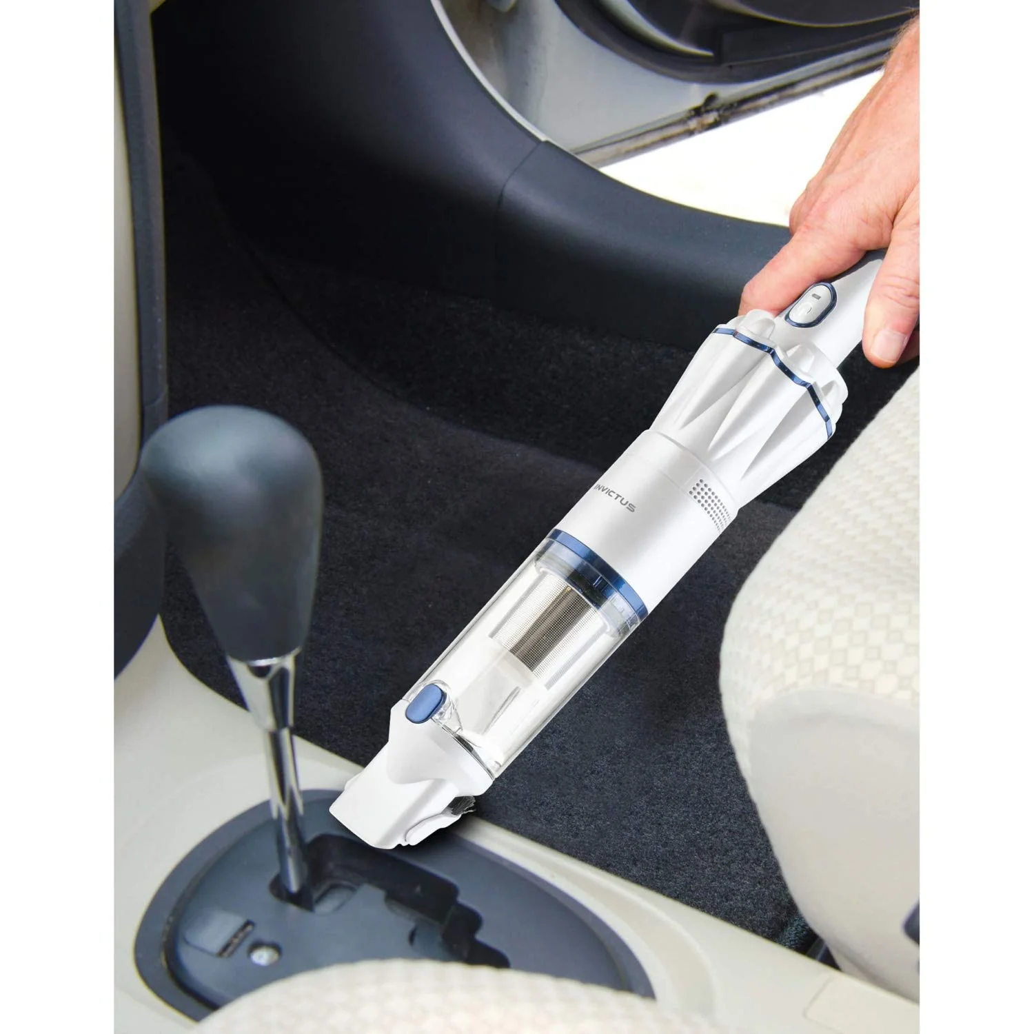 Genius Invictus One A28111, Handstaubsauger, Effektive Filtration durch das 2-Fach-Filtersystem, Perlmutt-weiß, 90 W, 76 Dezibel - Image 9