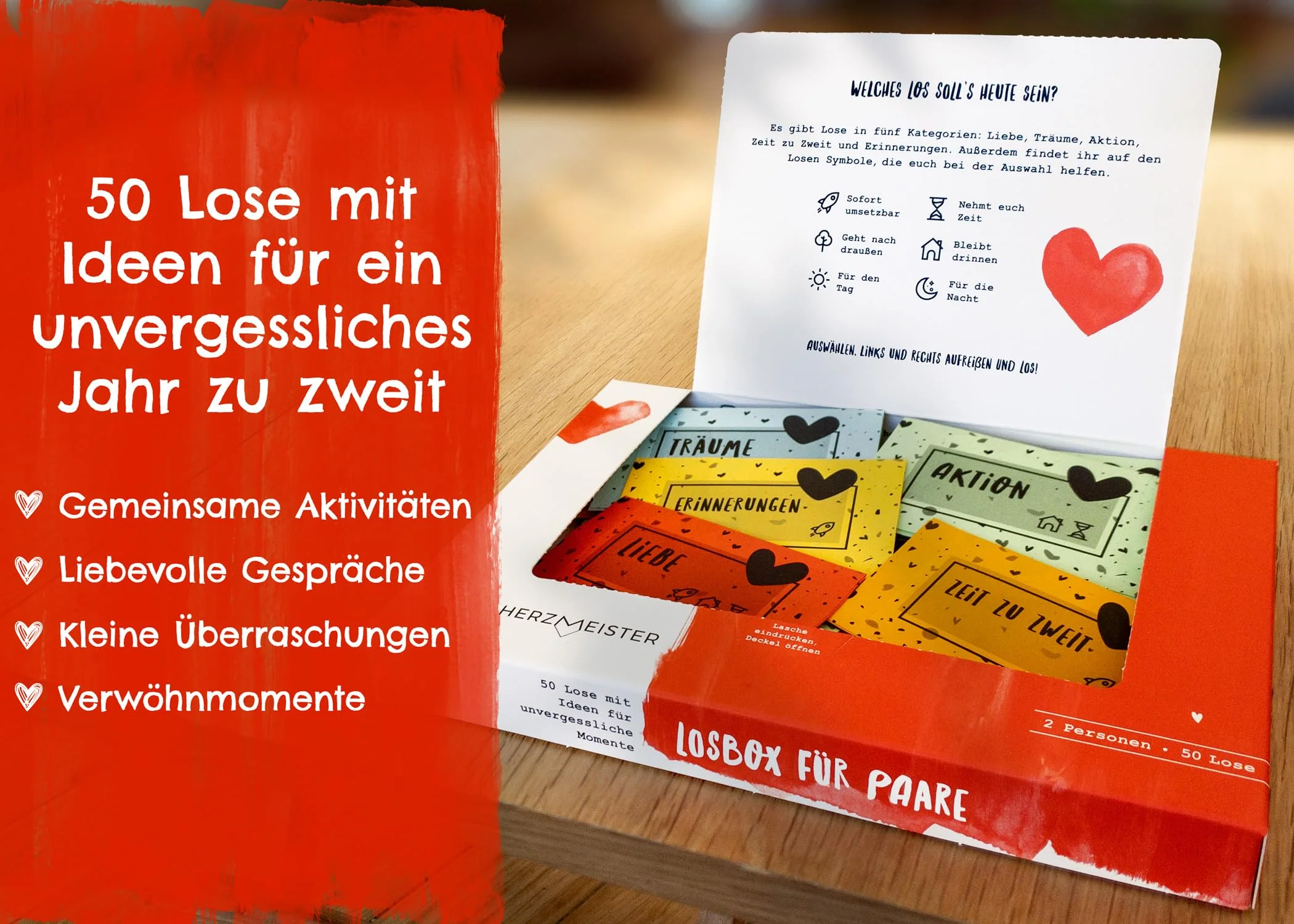 Geschenk für Paare - Unvergessliche Momente zu zweit erleben - Pärchen Geschenk für Ihn und Sie - Geschenkidee für Männer und Frauen - Losbox für Paare mit Ideen für gemeinsame Paarzeit und Liebe - Image 5