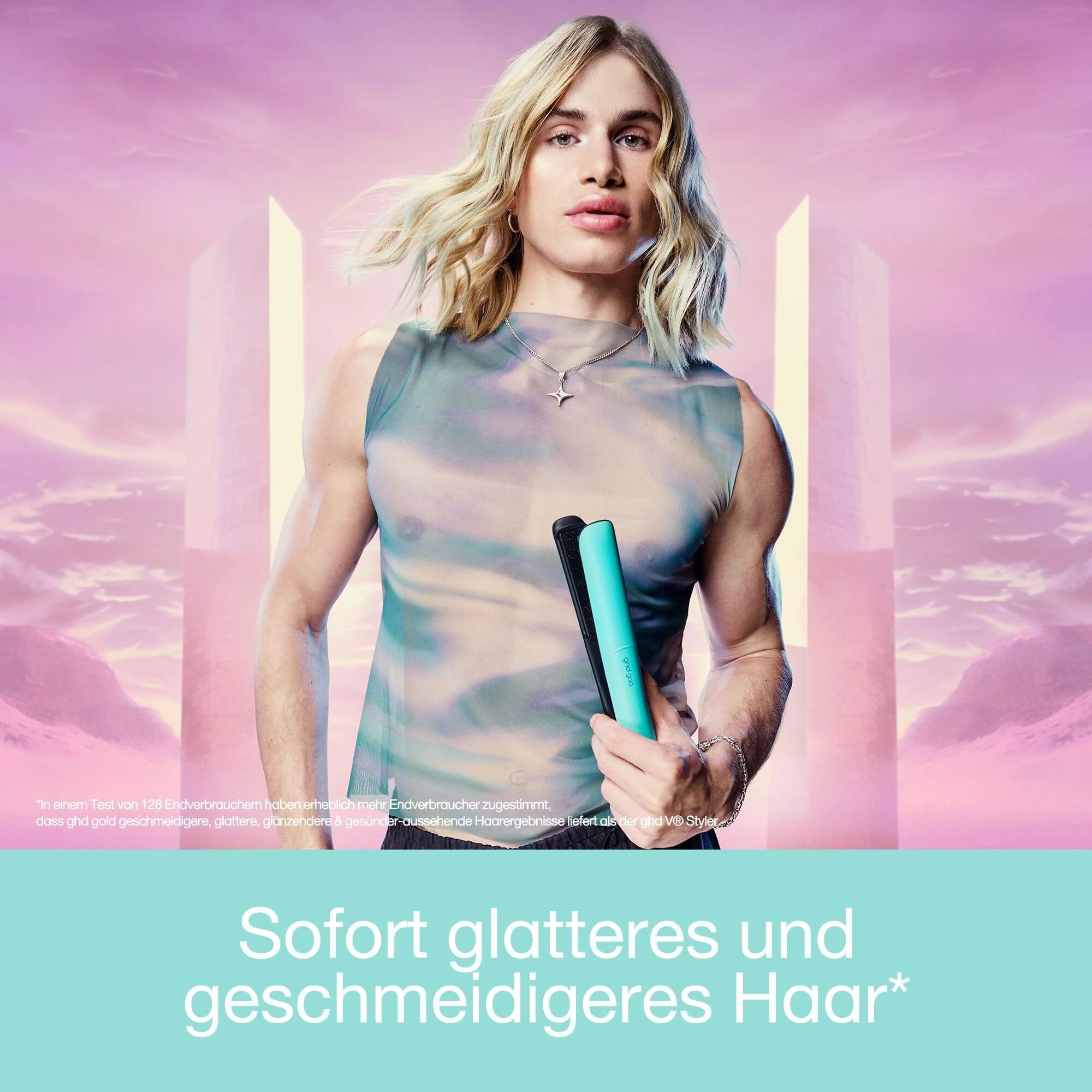 ghd Gold Haarglätter & Styler - Limited Edition Futurescape Collection in Mystic Aqua - Image 5