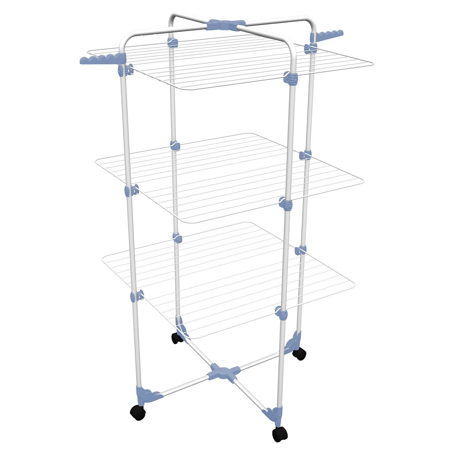 GimiTurmwäscheständer Modular 3, weiß/blau - Image 3