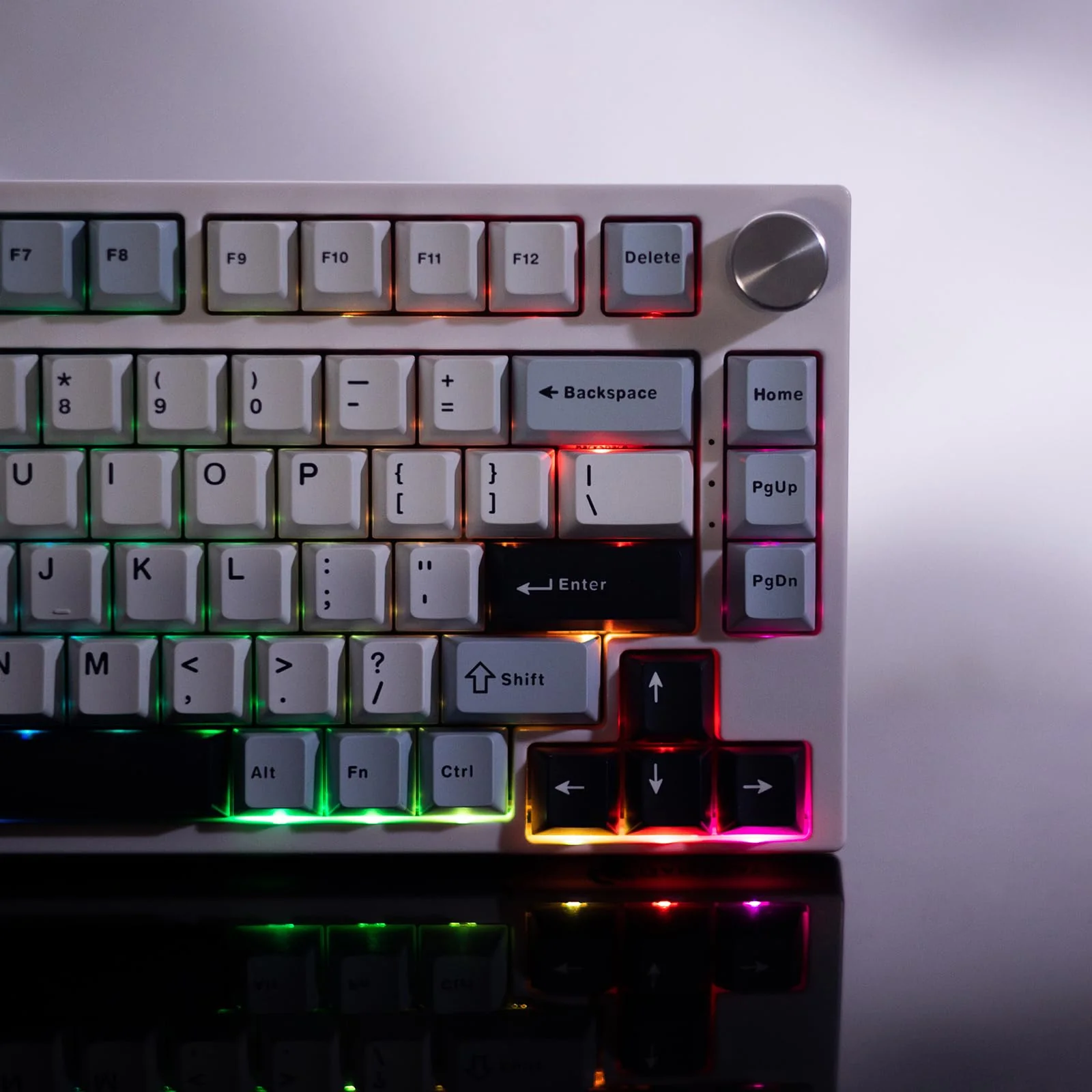 GK GAMAKAY TK75 HE Hall Effect Rapid Trigger Mechanische Tastatur, Magnetschalter Tastatur, Bluetooth/2.4GHz/Wired RGB PBT Tastenkappen Hot-Swap-fähig Gaming Tastatur (Weiß-Phoenix Switch) - Image 8
