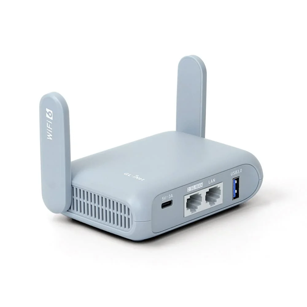 GL.iNet GL-MT3000 (Beryl AX) Klein Gigabit WiFi 6 Router für Zuhause & Reisen, Dual Band, Repeater, Extender, Geschwindigkeit bis zu 3000 Mbit/s, Kaskadierte VPN / IPV6 / WPA3, 2.5G WAN Port - Image 4